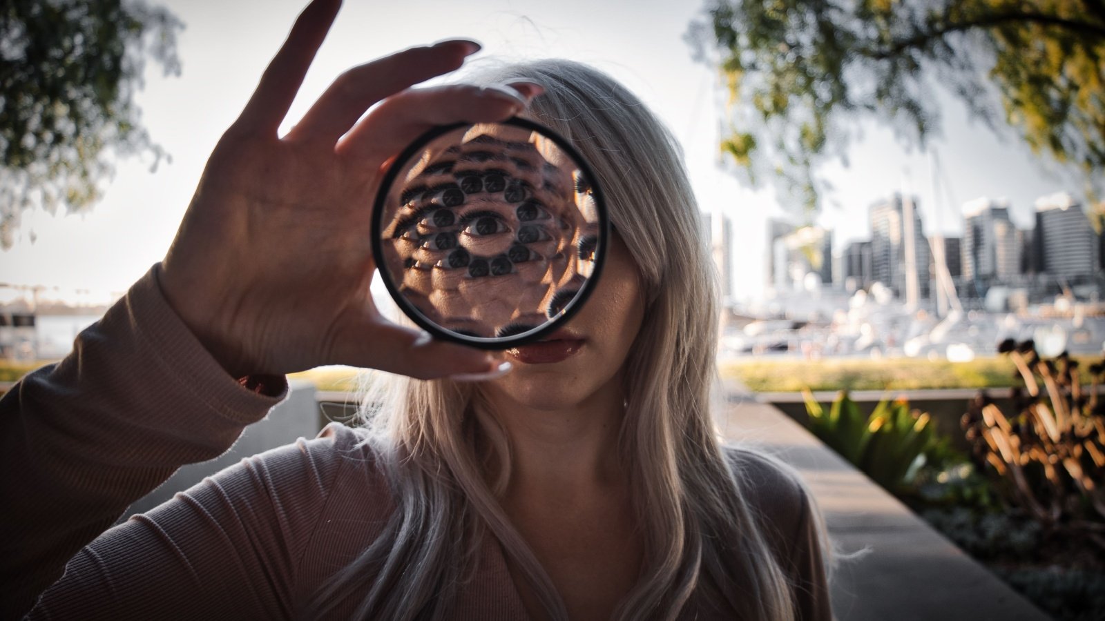 A closeup of a girls eyes reflected through a kaleidoscope Wirestock Creators Shutterstock A closeup of a girls eyes reflected through a kaleidoscope Wirestock Creators Shutterstock