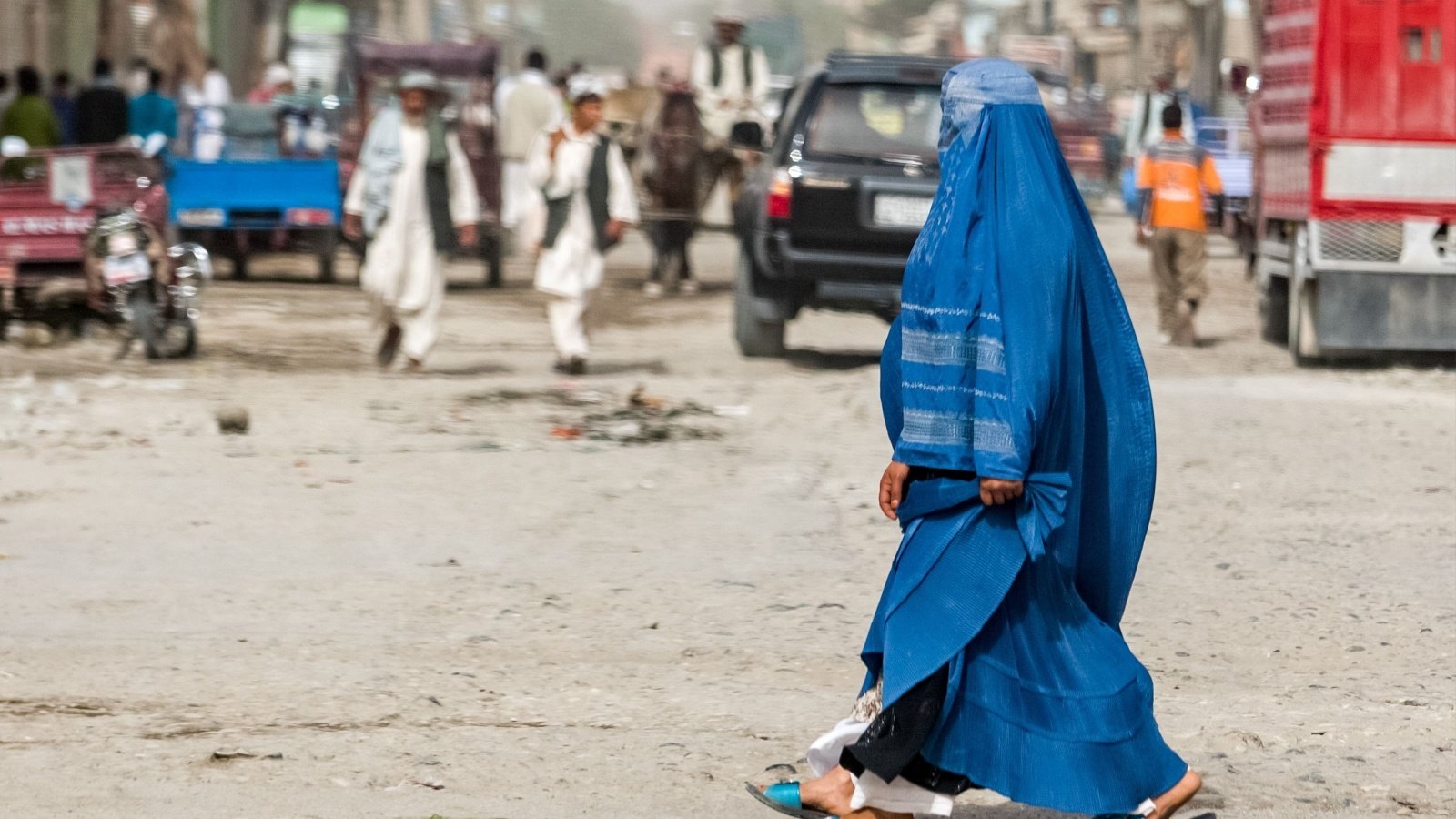 Afghan woman in hijab in Kabul, natives of Afghanistan 279photo Studio Shutterstock