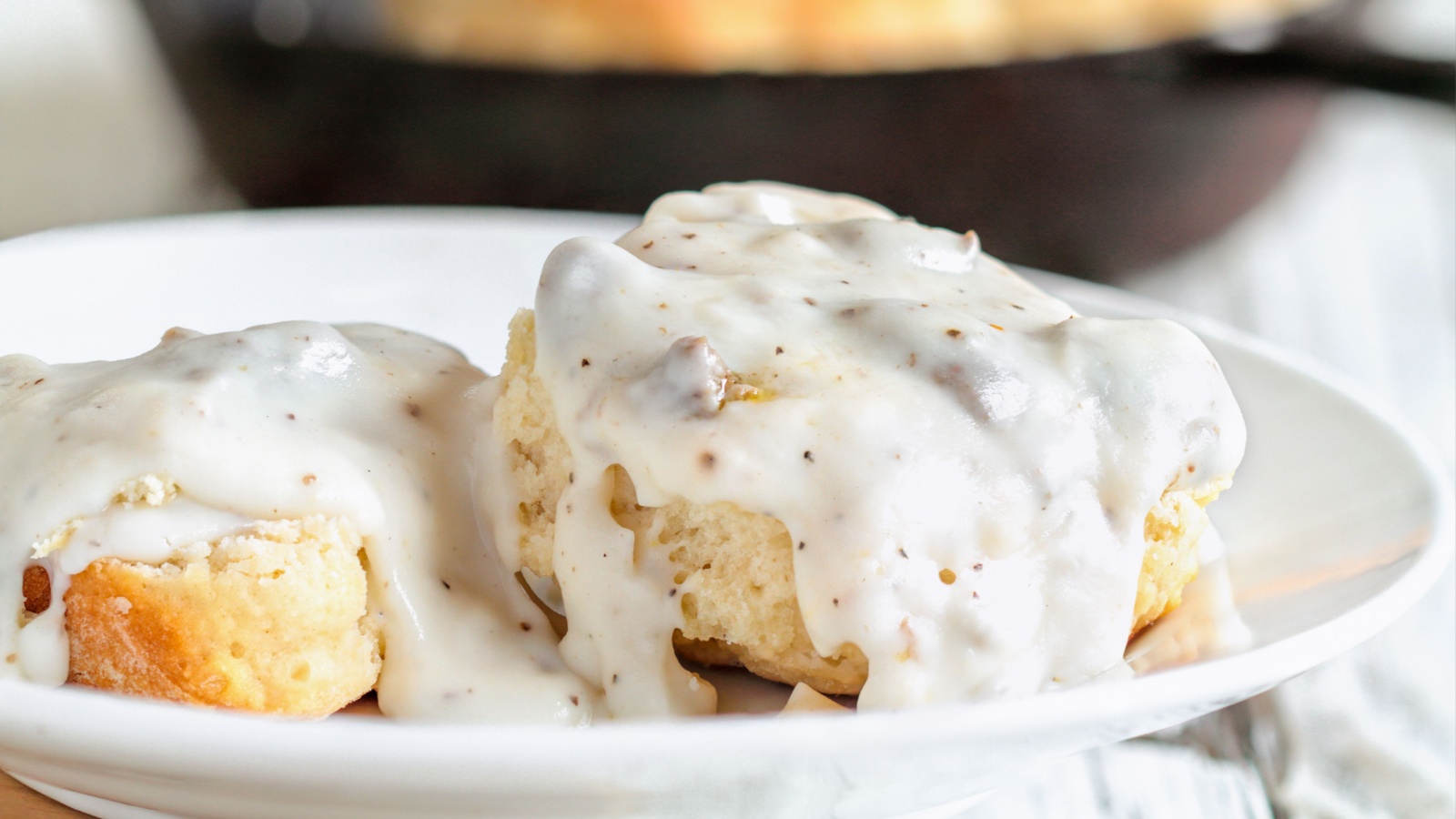 American Biscuits and Sausage Gravy Stephanie Frey Shutterstock