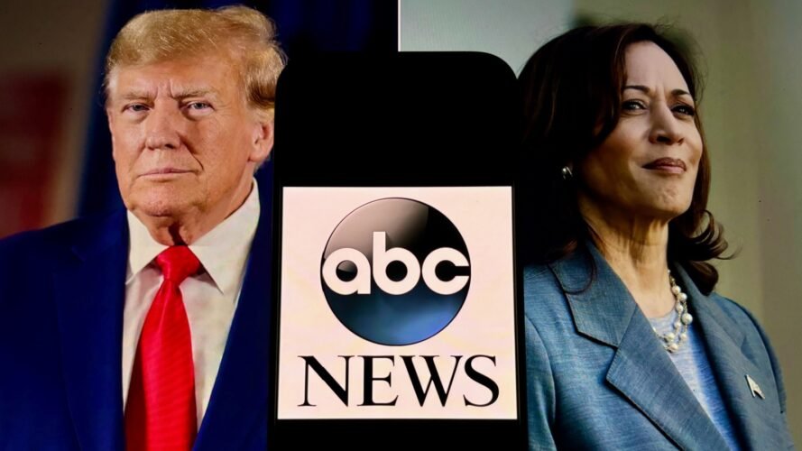 American presidential debate with Kamala Harris and Donald trump will air on ABC news bella1105 Shutterstock