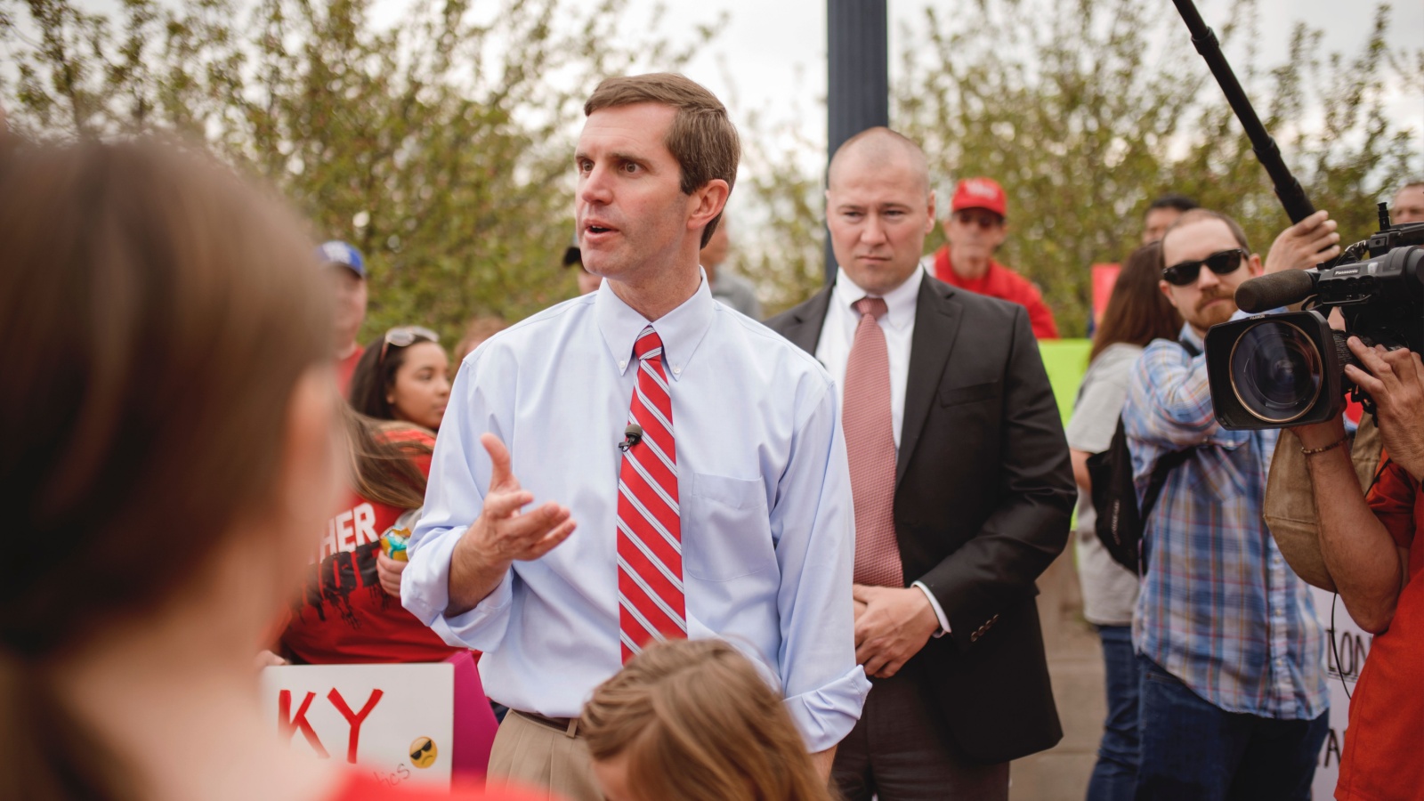 Andy Beshear Attorney General Governor of Kentucky speaks politics politician democrat Nancy Mao Smith Shutterstock