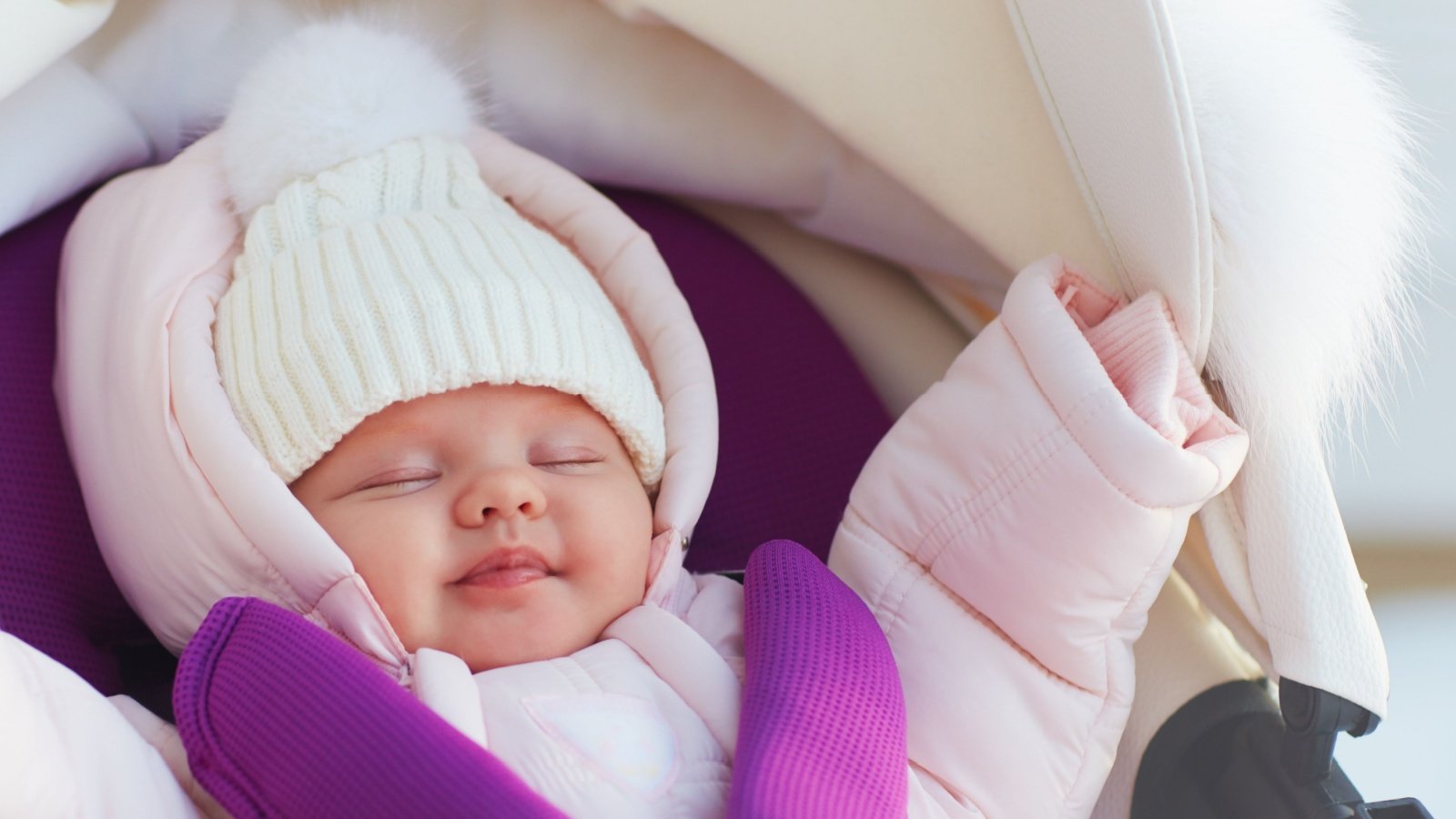 Baby Sleeping Pram Winter Olesia Bilkei Shutterstock