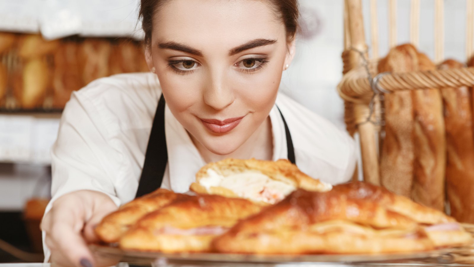 Baker Bread Rolls Croissants Nestor Rizhniak Shutterstock