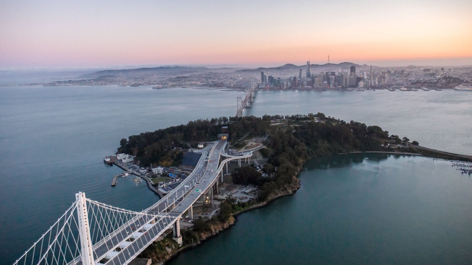 Bay Bridge and Treasure Island with the City of San Francisco NorCalStockMedia Shutterstock