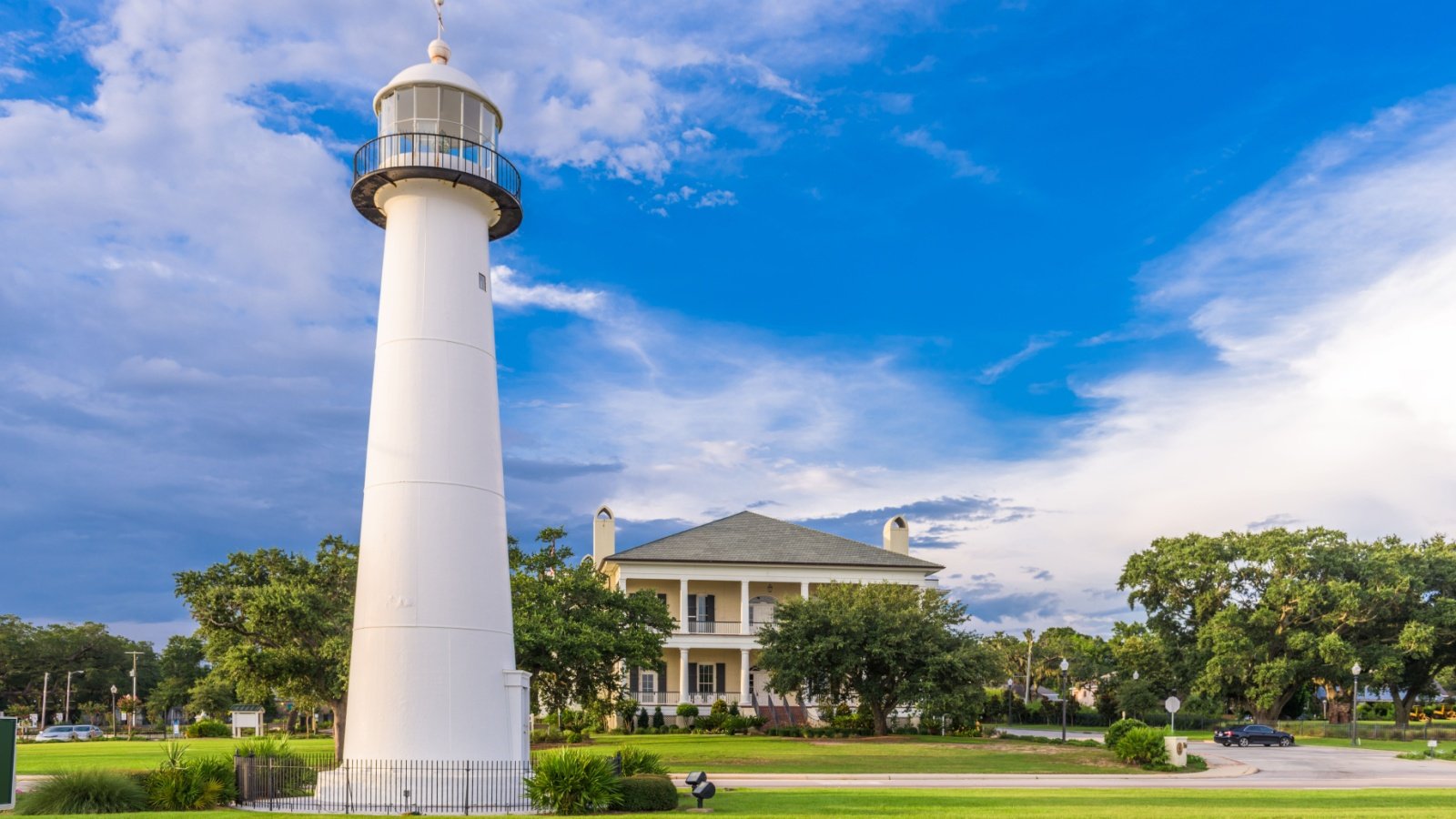 Biloxi, Mississippi USA at Biloxi Lighthouse and Sean Pavone Shutterstock