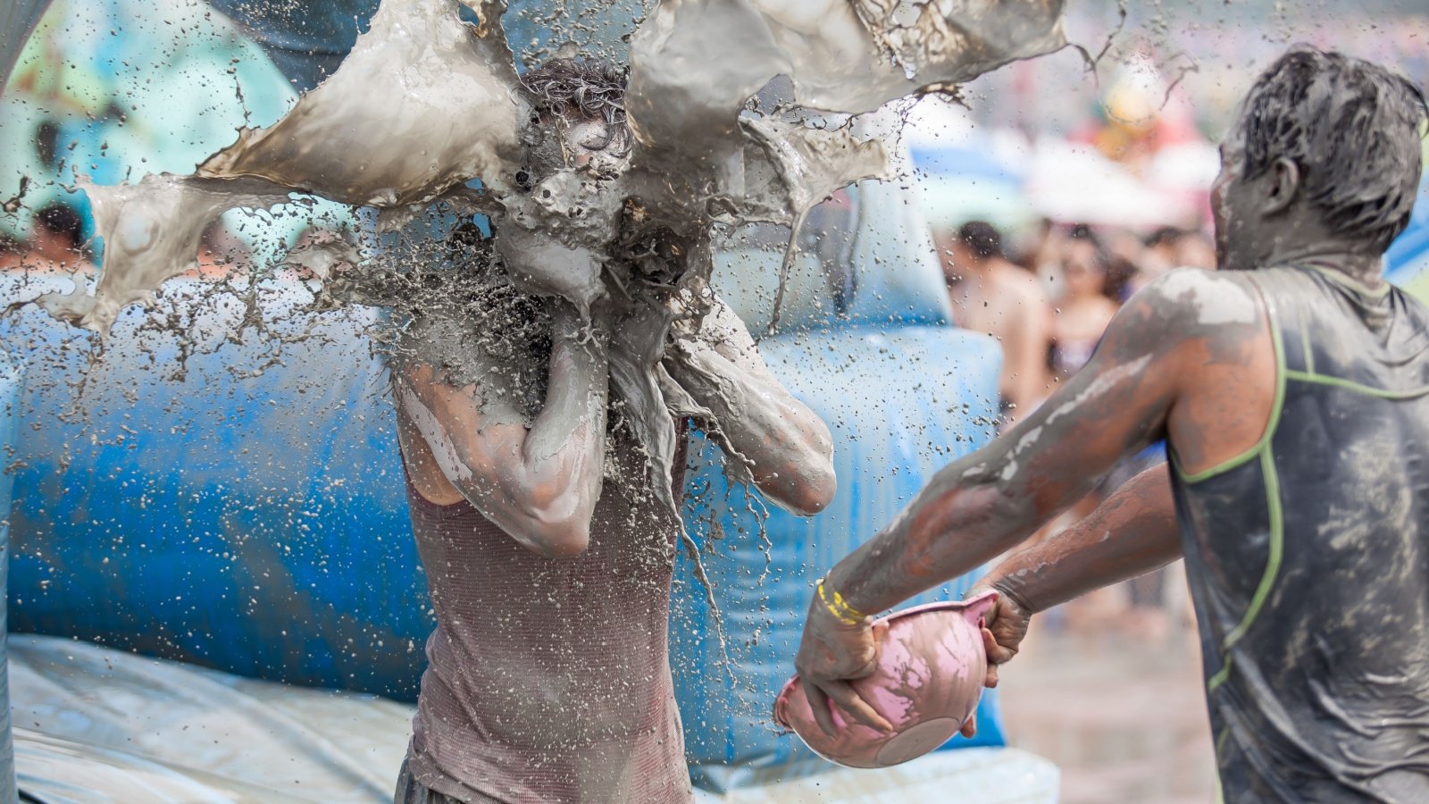 Boryeong Mud Festival at Daecheon beach, South Korea yochika photographer Shutterstock Boryeong Mud Festival at Daecheon beach, South Korea yochika photographer Shutterstock