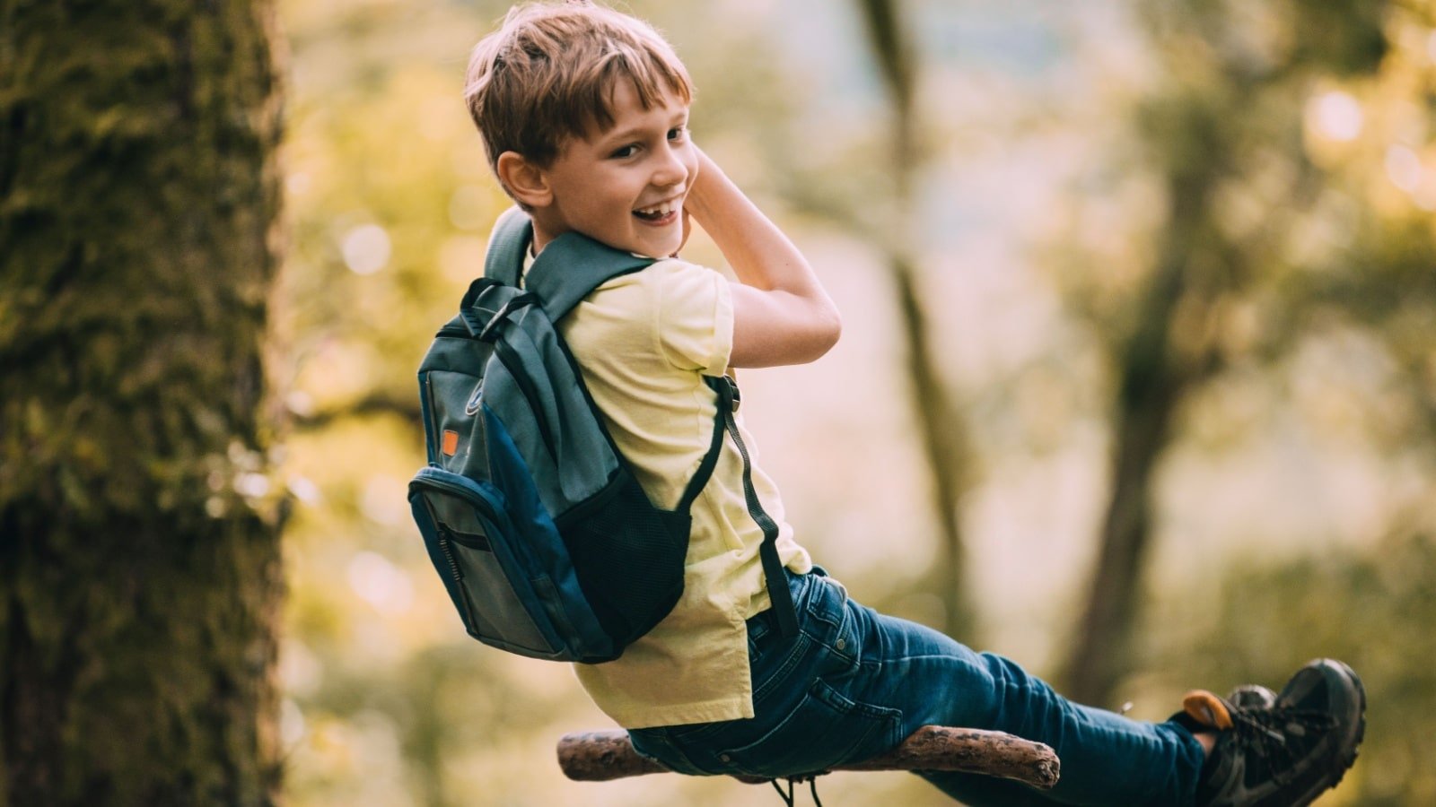 Boy Kid Child Rope Swing Outdoor DGLimages Shutterstock