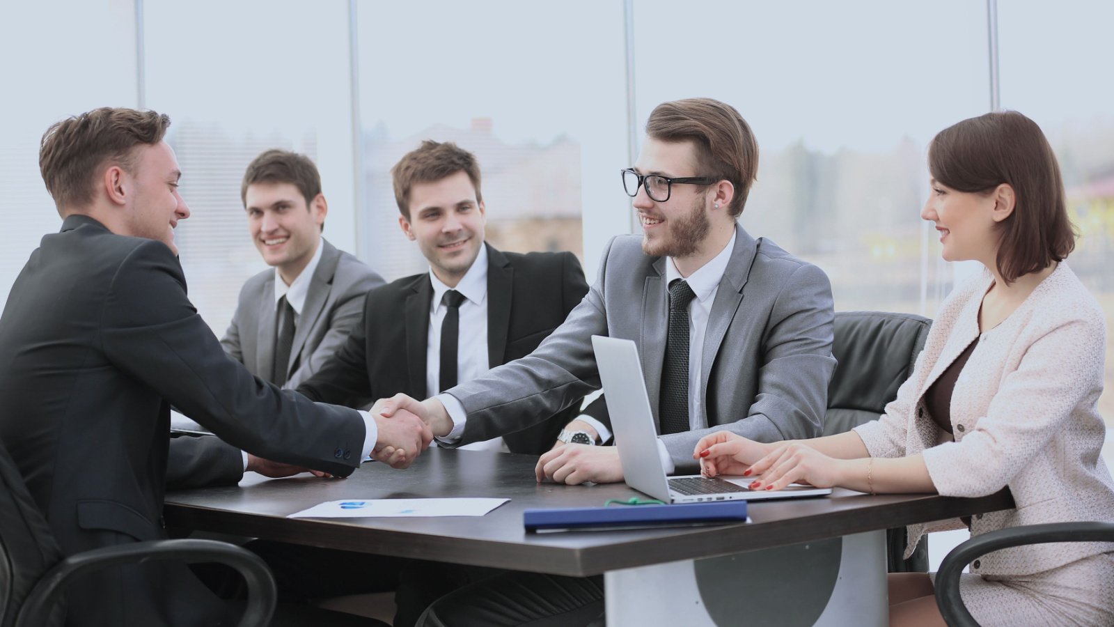 Business Meeting Investor Hand Shake Professional ASDF MEDIA Shutterstock