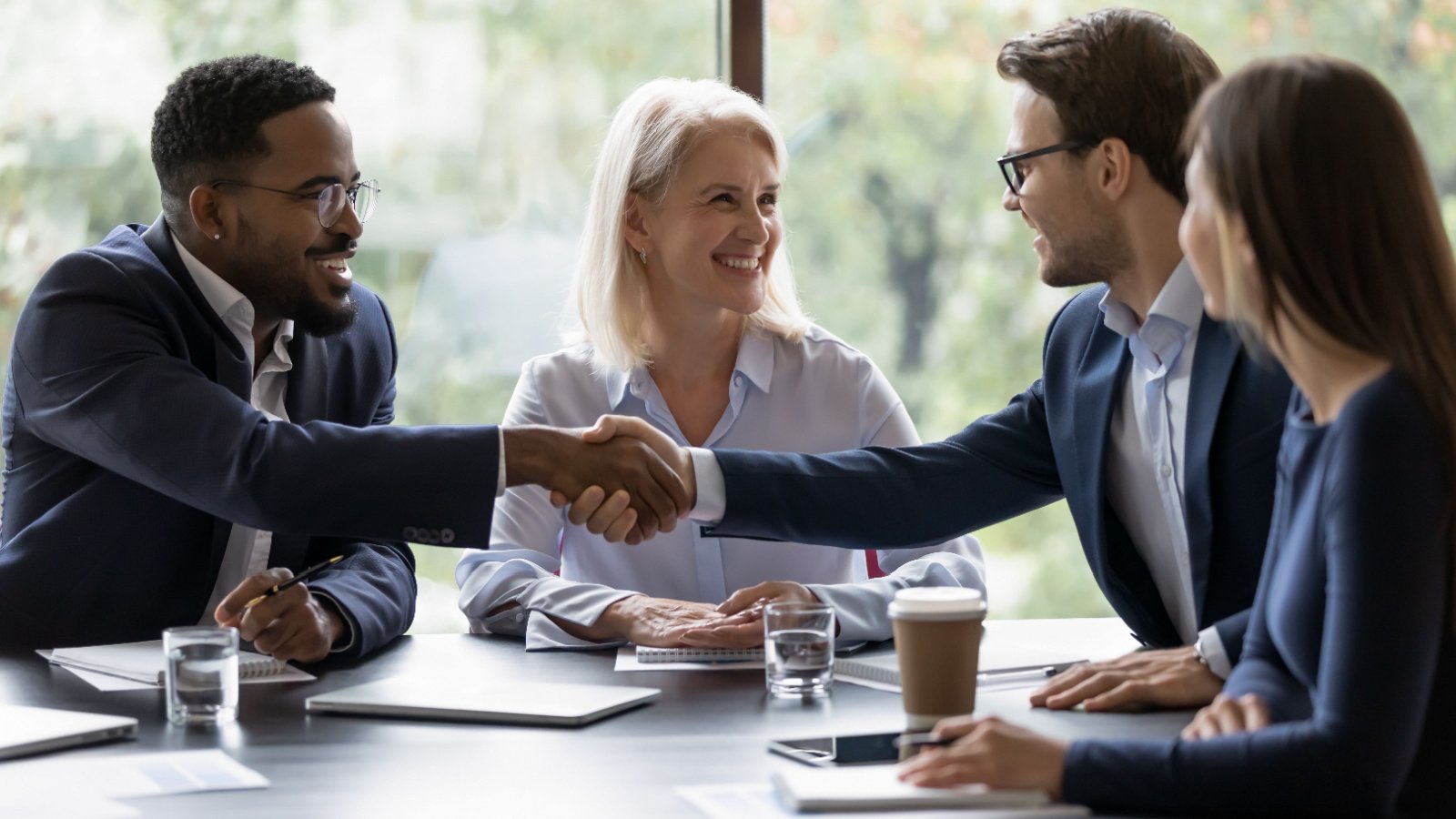 Business Meeting Investors Finance Handshake fizkes Shutterstock