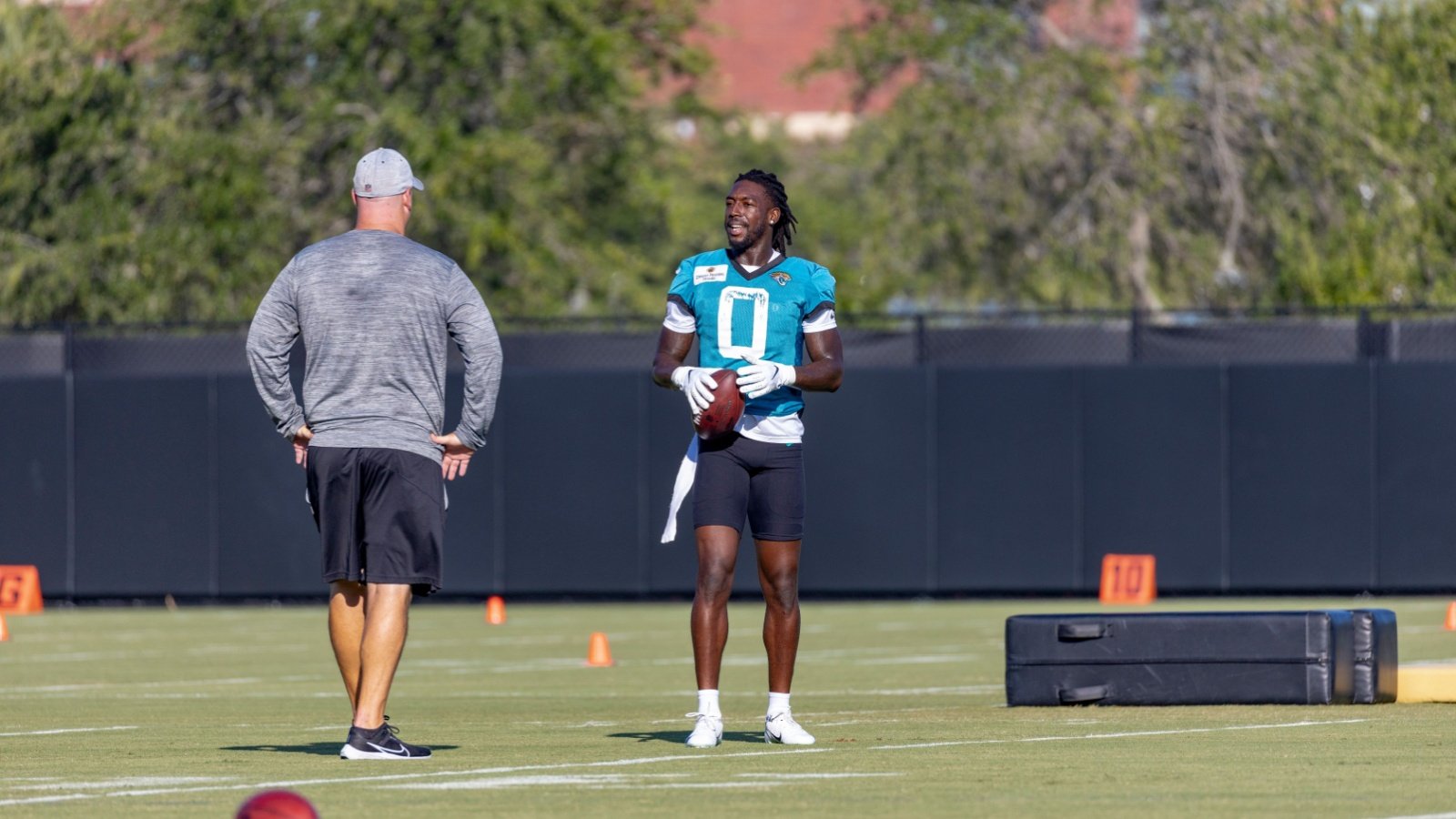 CALVIN RIDLEY WR JACKSONVILLE JAGUARS TRAINING CAMP football April Visuals Shutterstock