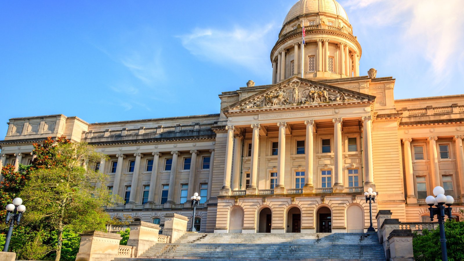 Capitol building in Frankfort, Kentucky Alexey Stiop Shutterstock