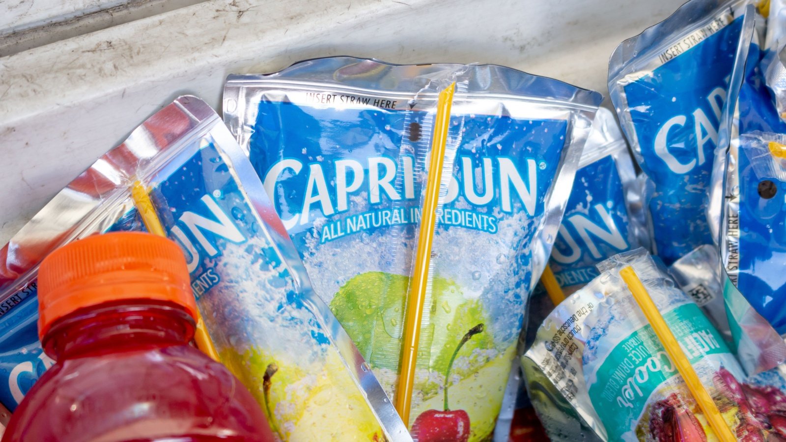 Capri Sun fruit drinks juice box in cooler snacks kids food The Image Party Shutterstock