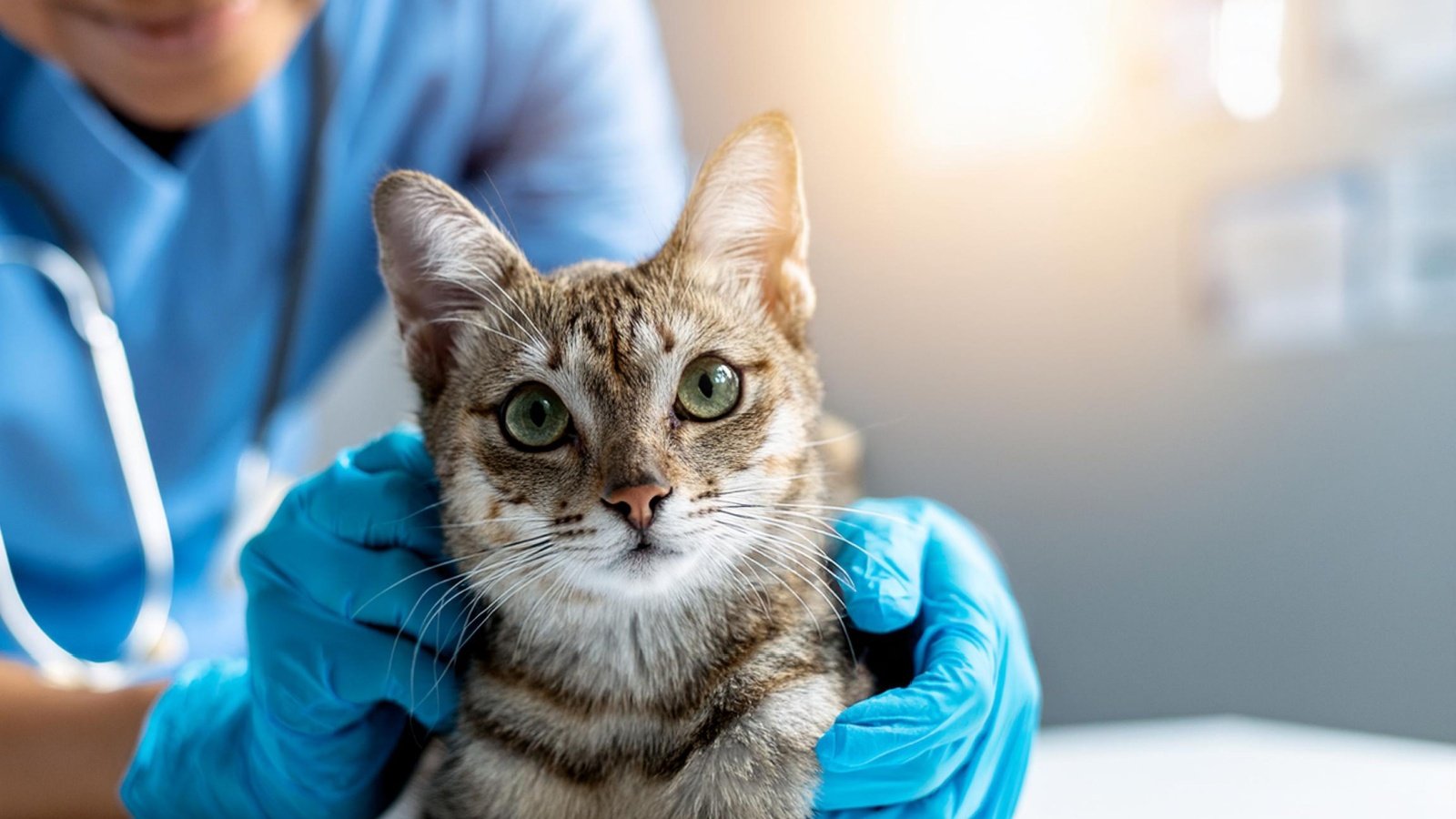 Cat at the veterinarian Healthy Definition Shutterstock