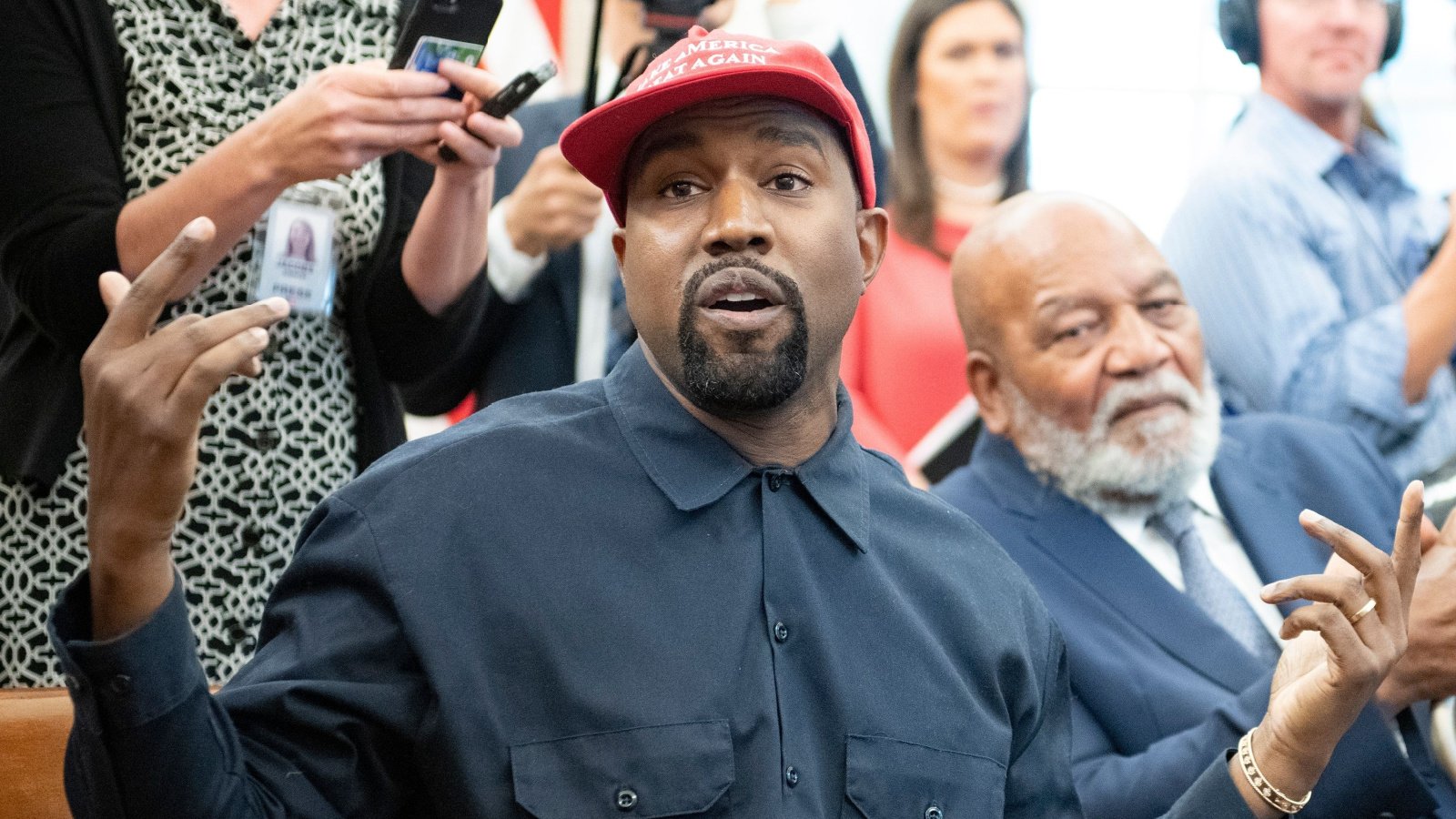 Celebrity Kanye West 2018 MAGA Consolidated News Photos Shutterstock