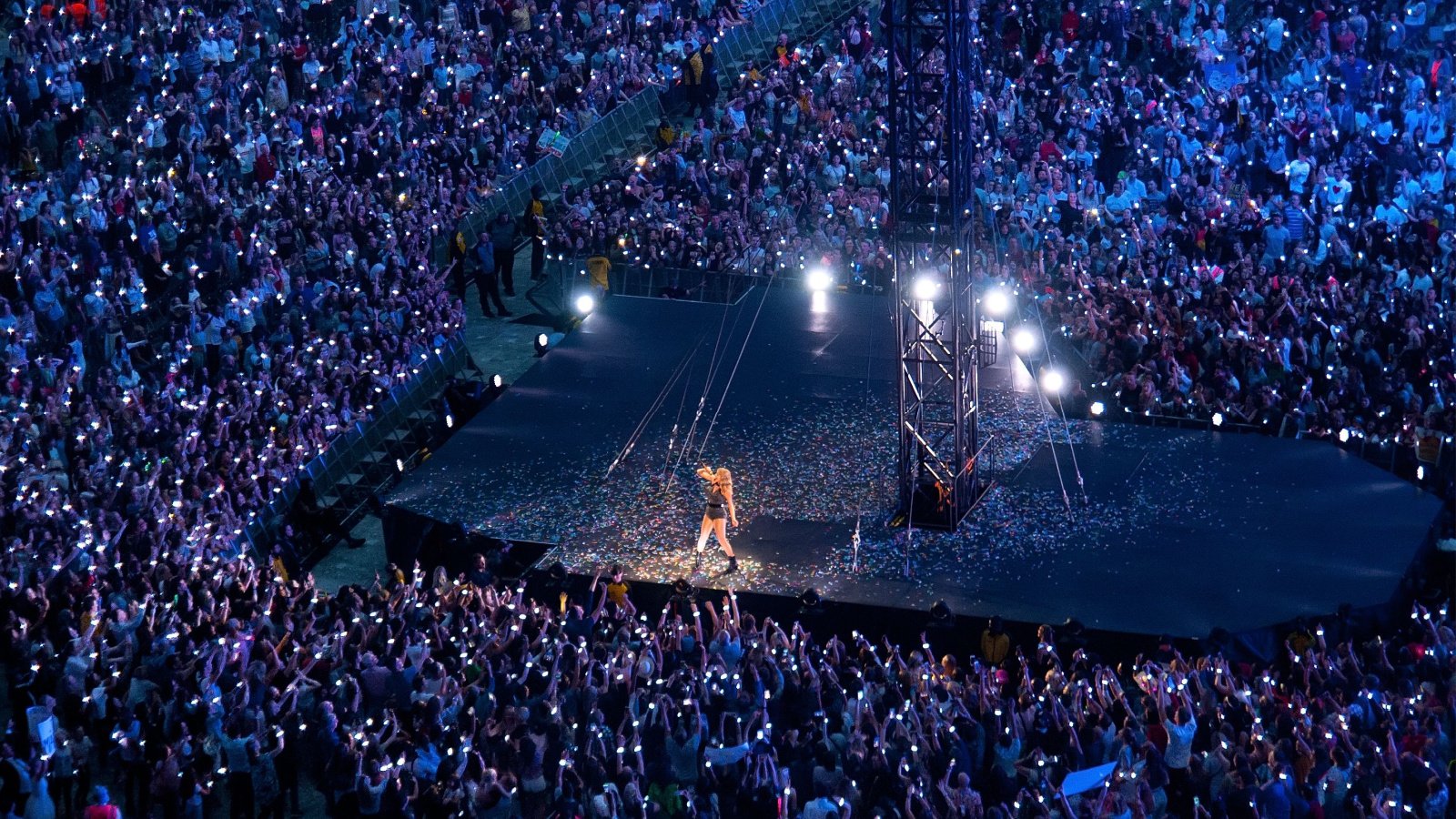 Celebrity Taylor Swift on stage Sold Out Concert Christian Bertrand Shutterstock