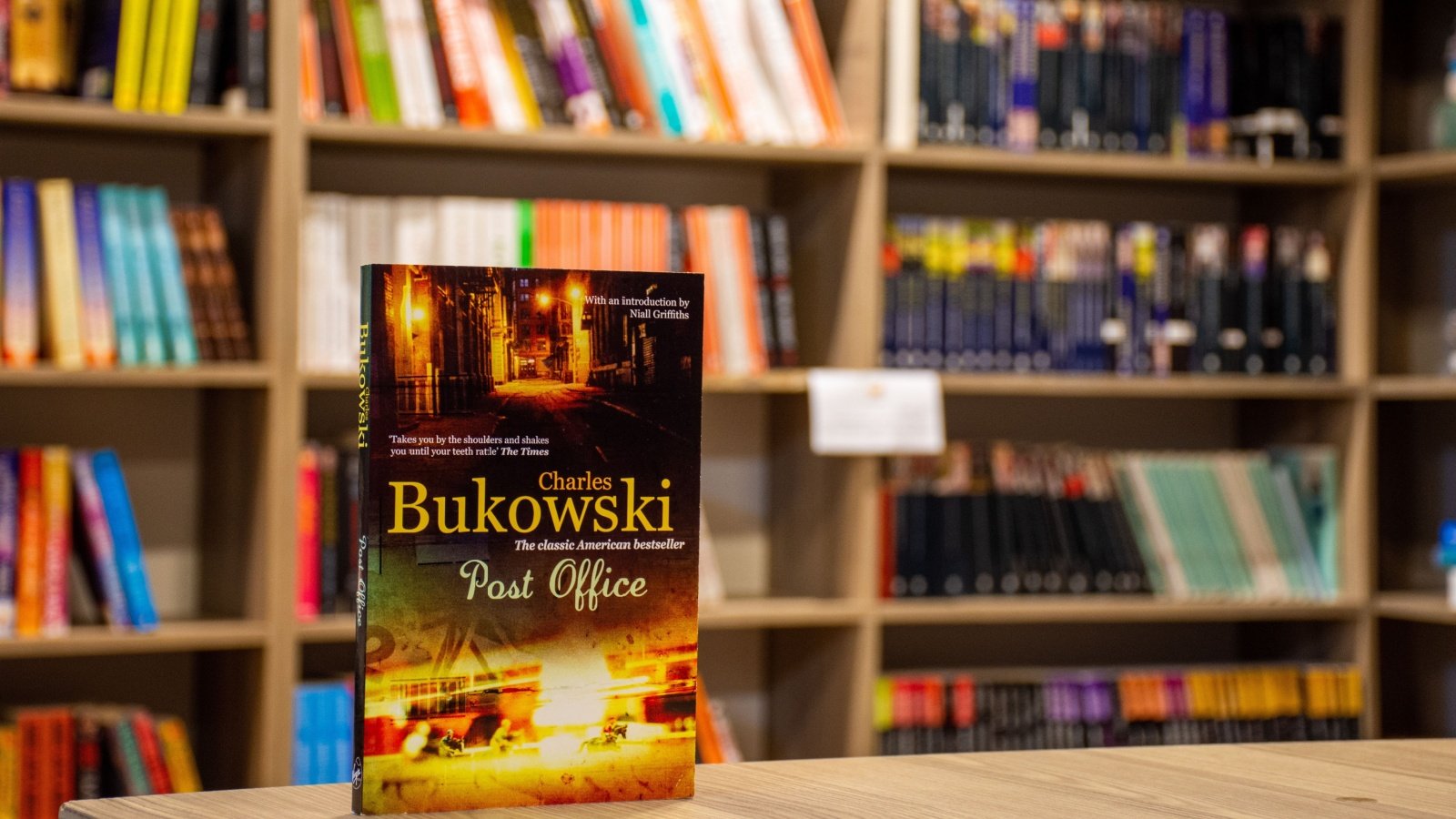 Charles Bukowski's Post Office novel in the bookshop hamdi bendali Shutterstock