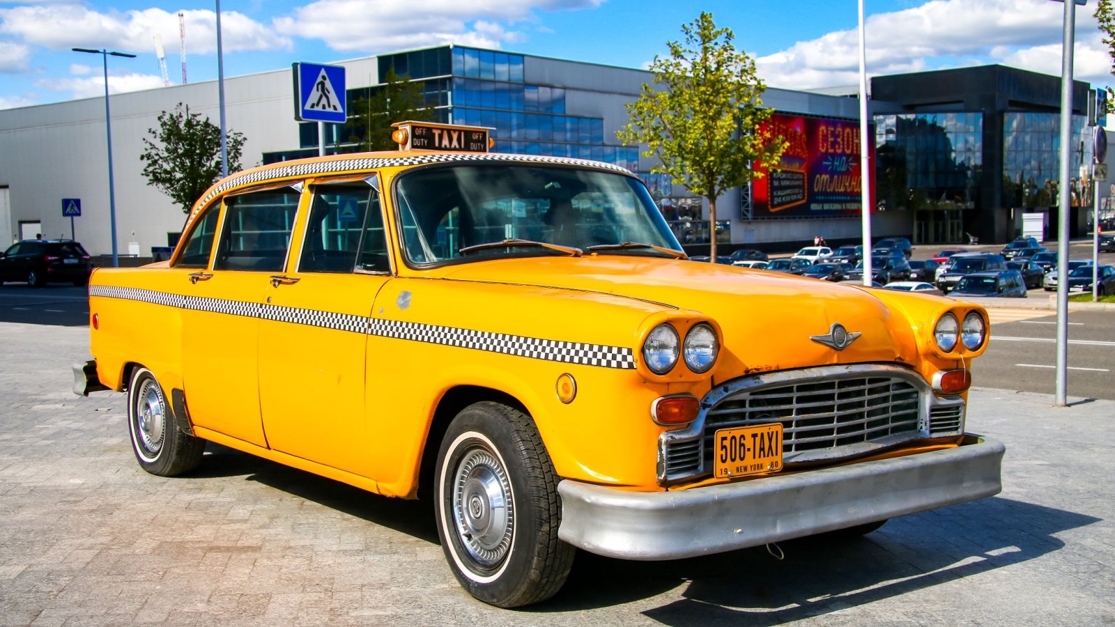 Checker taxi cab vintage Art Konovalov Shutterstock