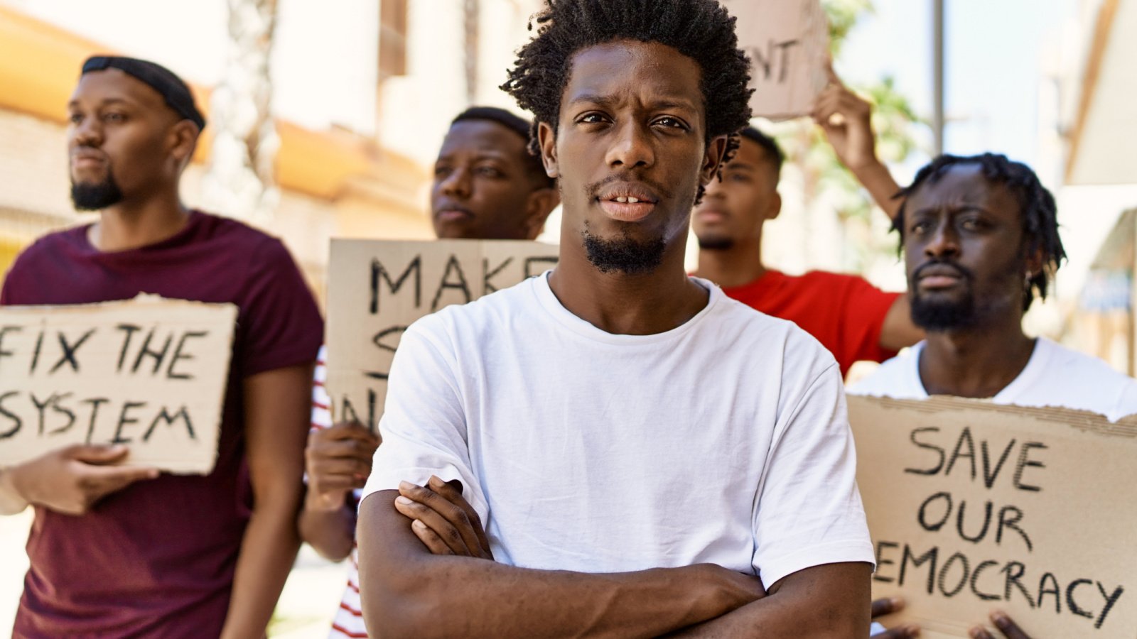 Civil Rights BLM March Protest Black Lives Matter Krakenimages.com Shutterstock