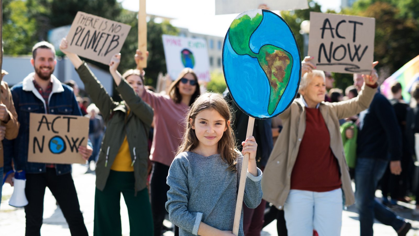 Climate change child protest sign Ground Picture Shutterstock