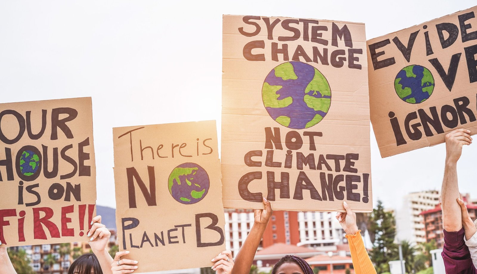 Climate change earth protest Rally DisobeyArt Shutterstock