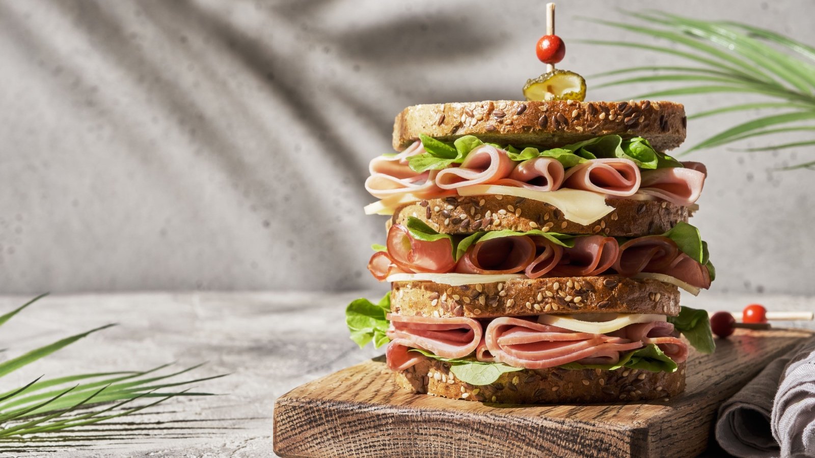 Club sandwich with ham and cheese Elena Shashkina Shutterstock