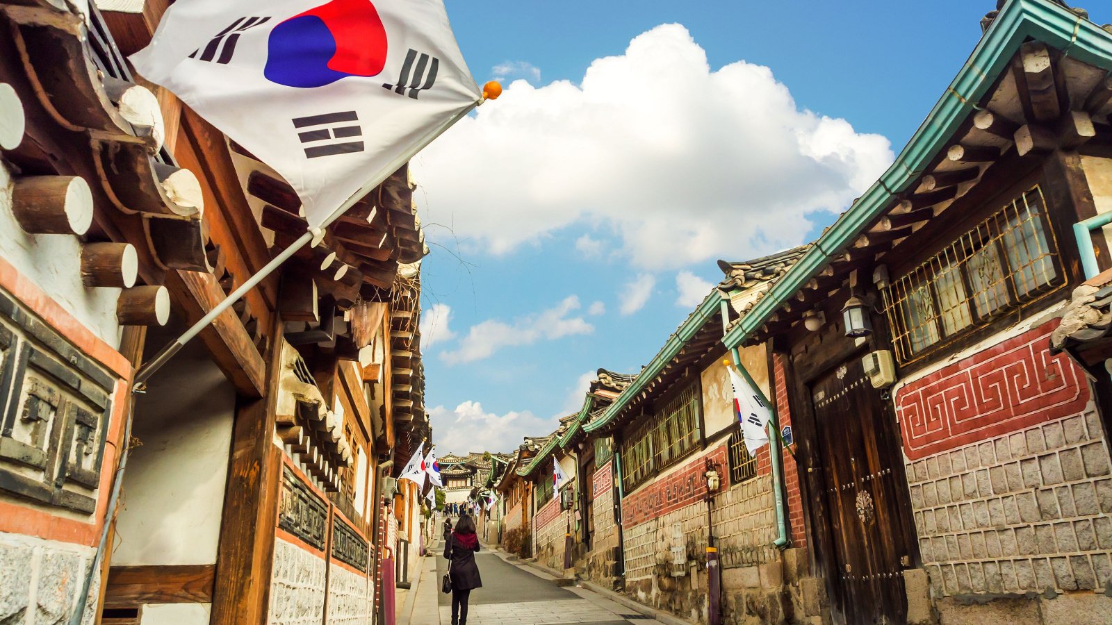 Country Vacation Travel Flag South Korea T.Dallas Shutterstock