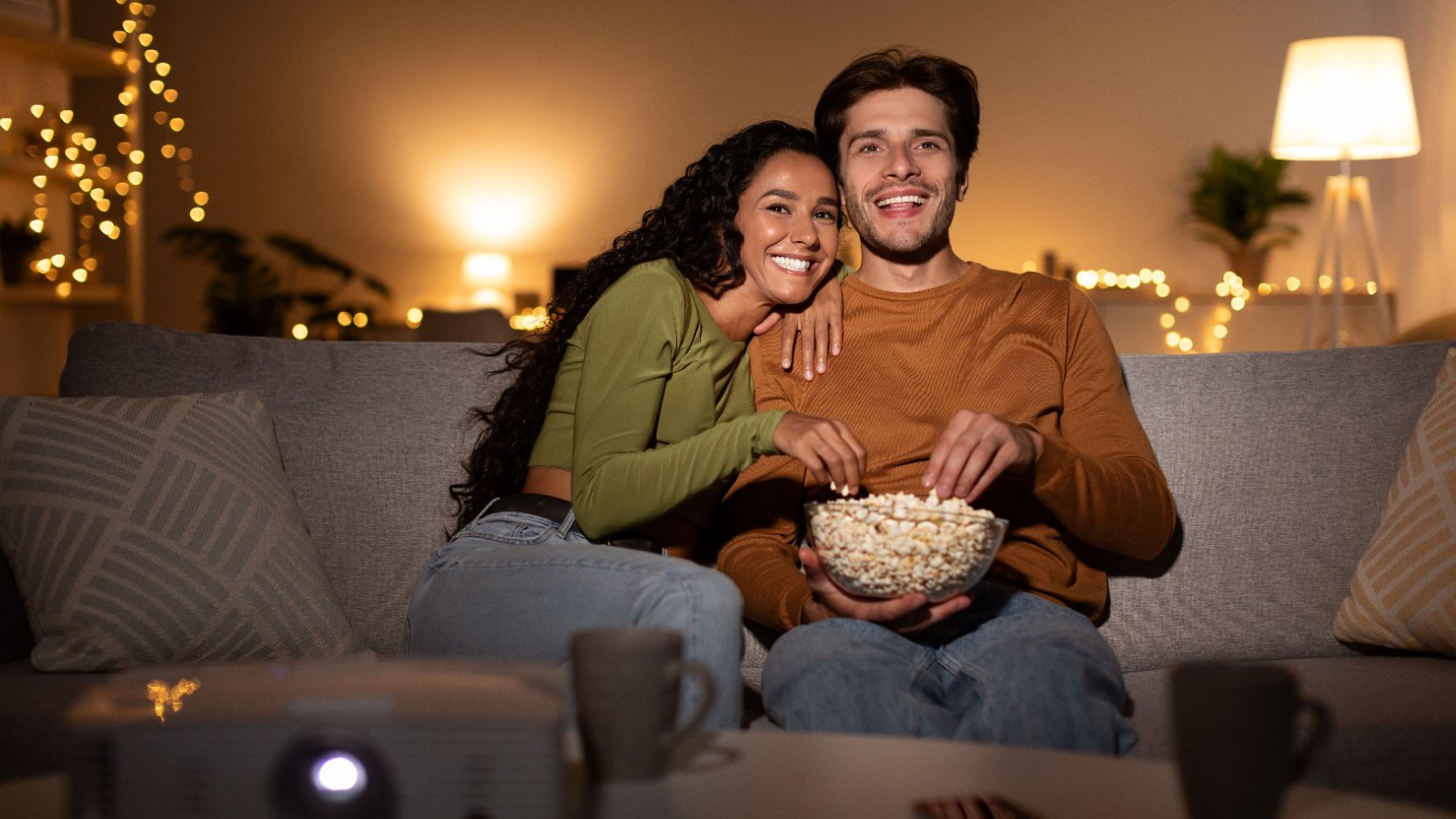 Couple Romance Date Night Movie Home Love Prostock studio Shutterstock