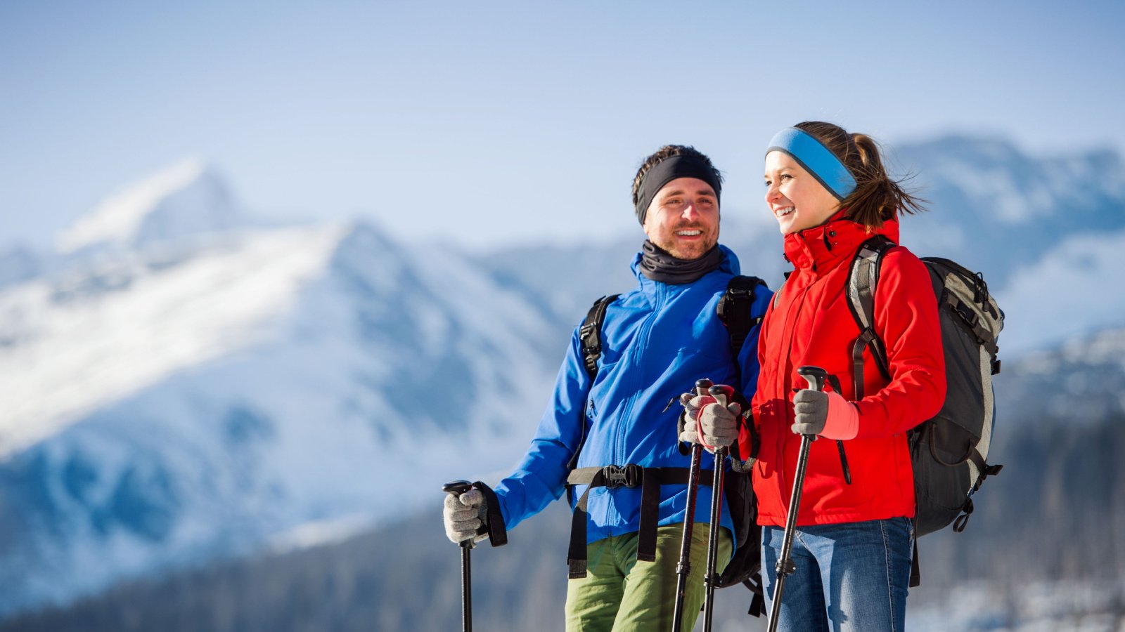 Couple Winter Hike Mountains Hiking Cold Ground Picture Shutterstock