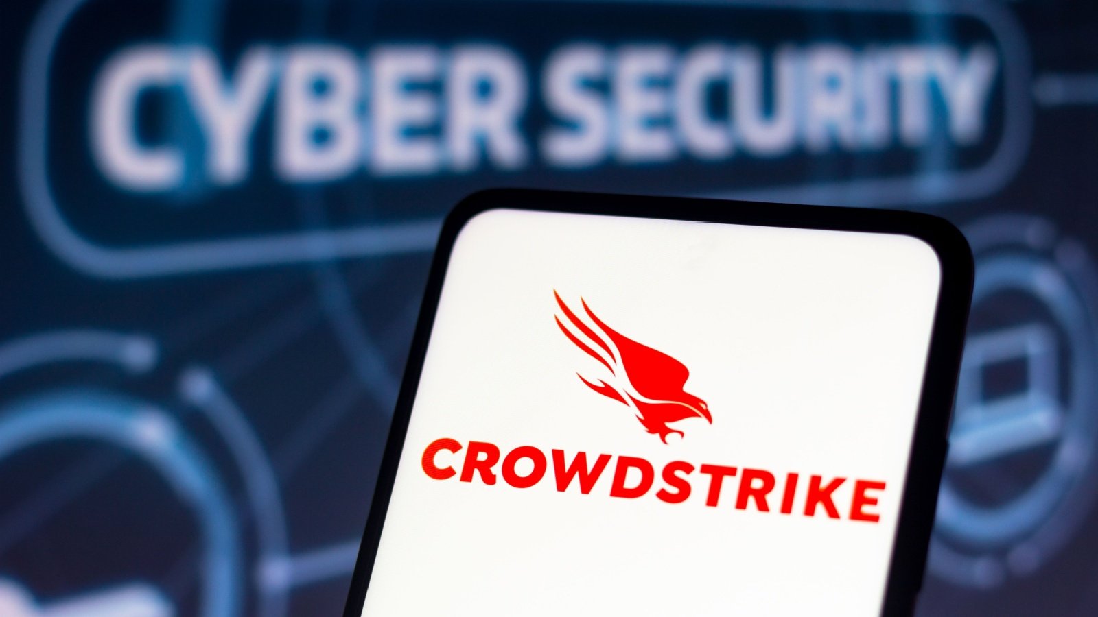CrowdStrike cyber security company logo rafapress Shutterstock CrowdStrike cyber security company logo rafapress Shutterstock