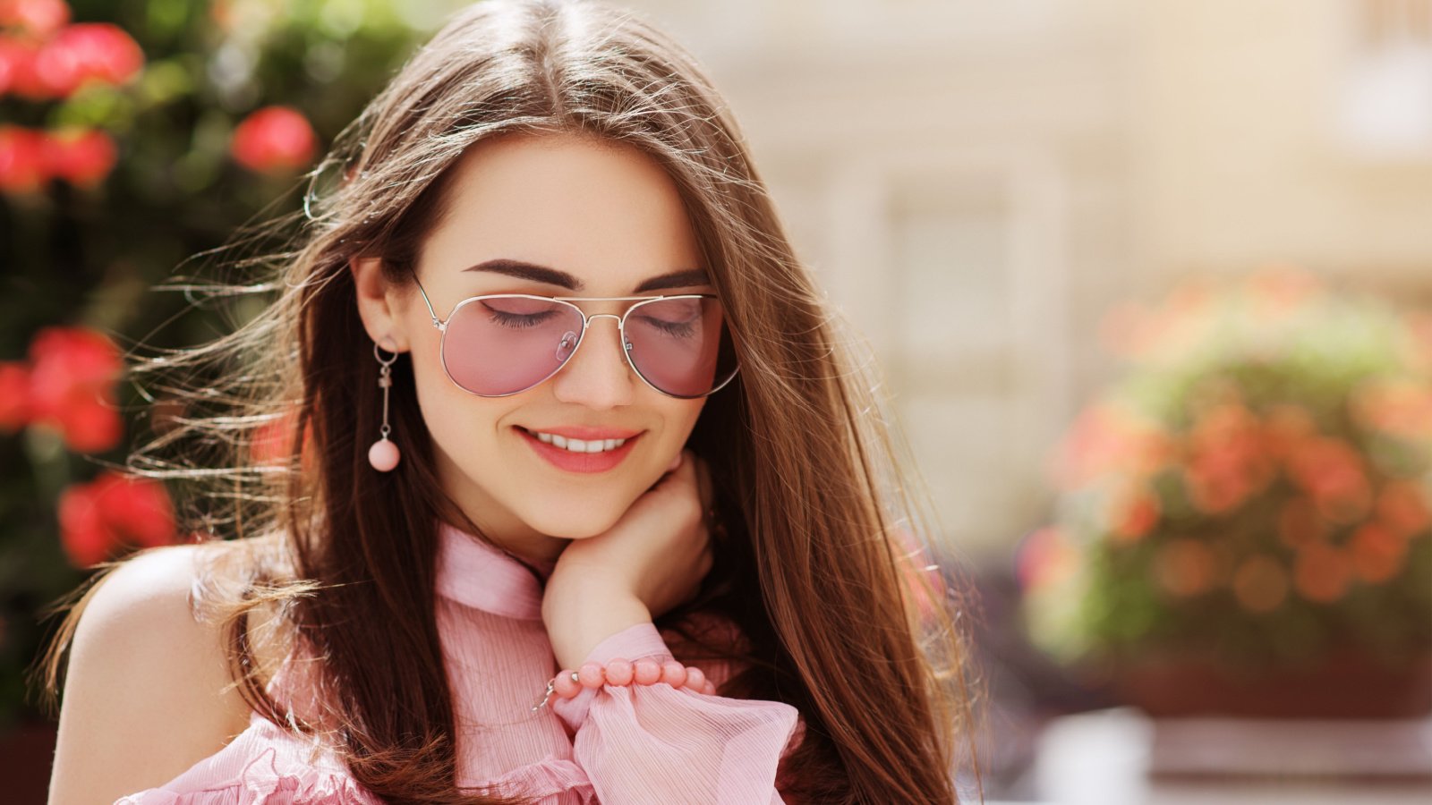 Fashion earrings bracelet sunglasses Victoria Chudinova Shutterstock