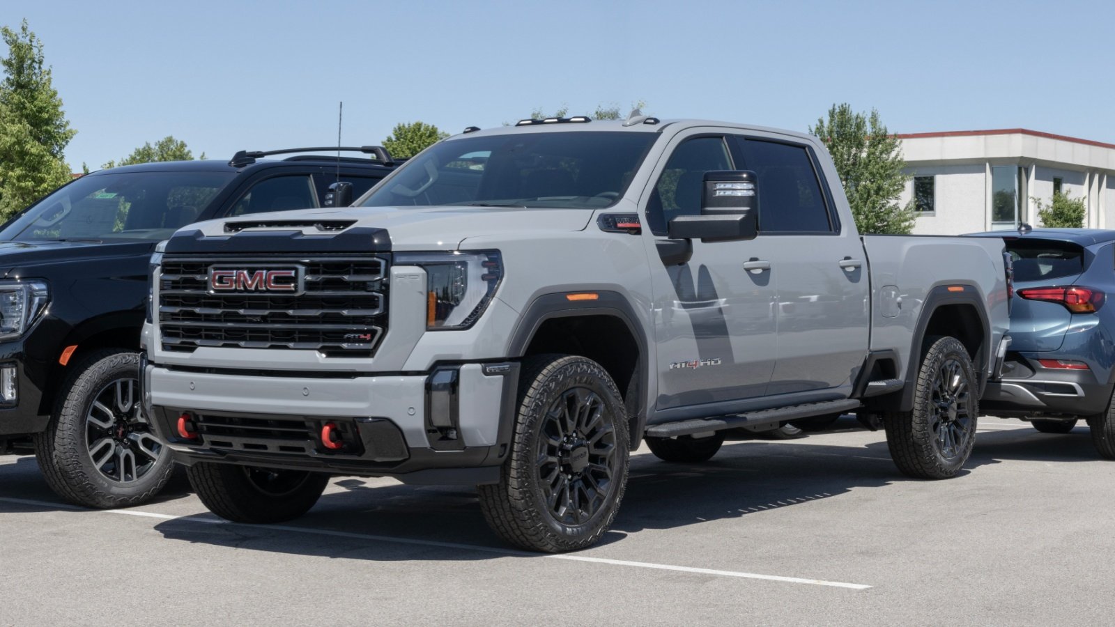 GMC Sierra pickup truck car dealership vehicle Jonathan Weiss Shutterstock