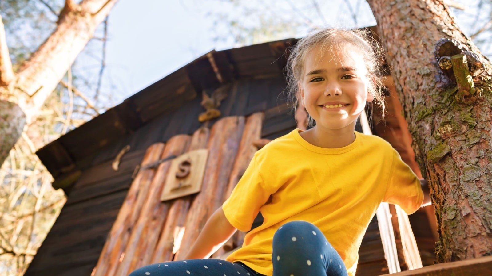 Girl Child Kid Outdoor Treehouse Maria Symchych Shutterstock