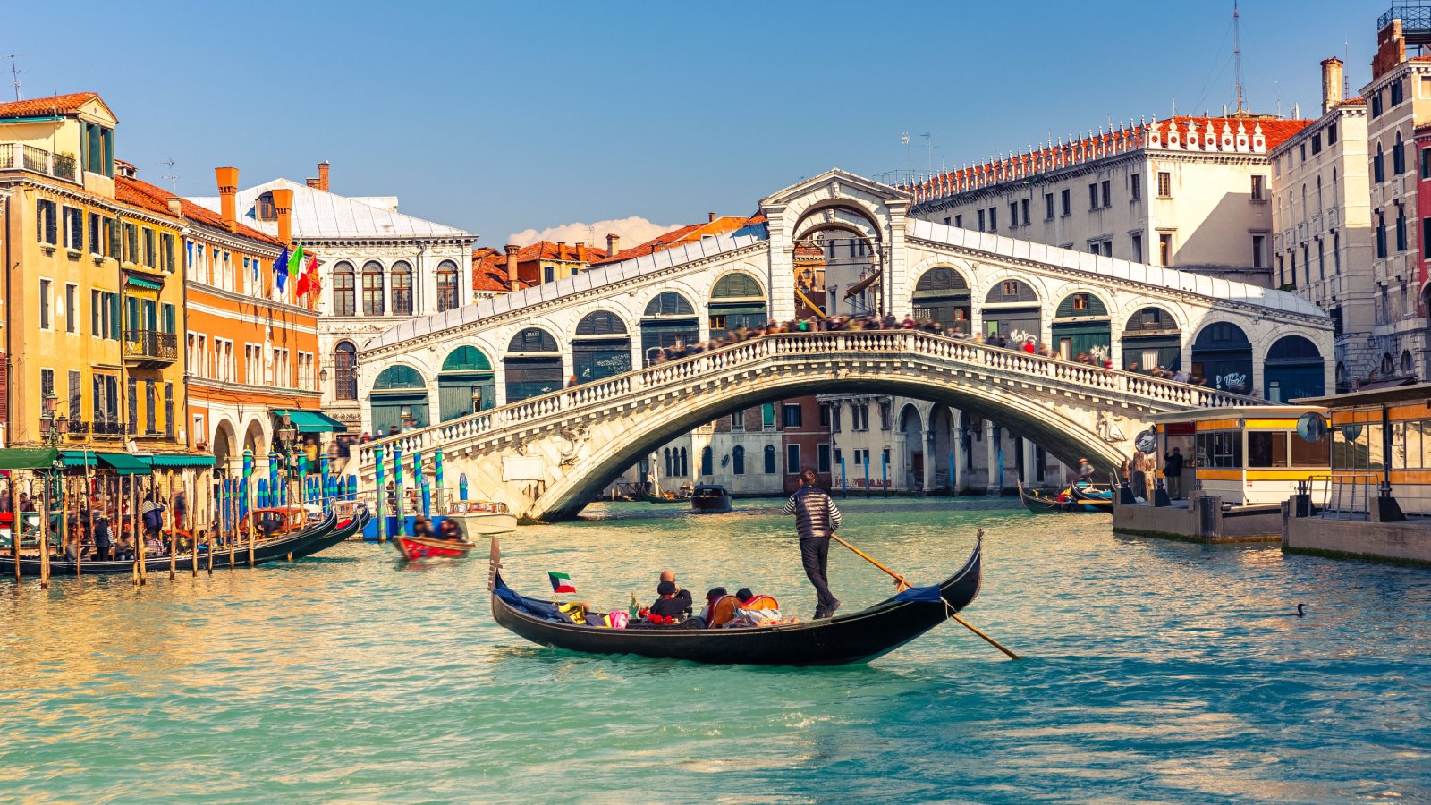 Gondola near Rialto Bridge in Venice, Italy S.Borisov Shutterstock