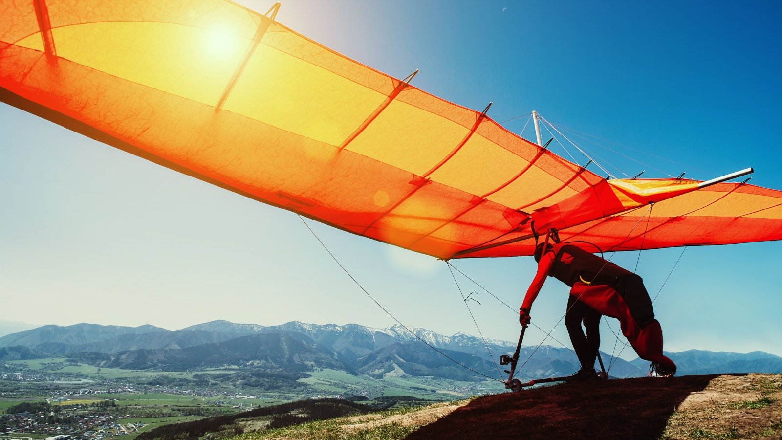 Hang glider gliding extreme sports Soloviova Liudmyla Shutterstock