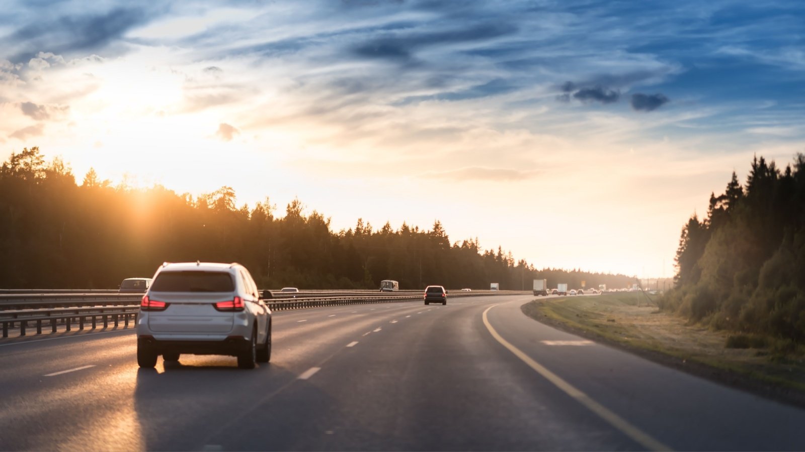 Highway car traffic drive driving road trip travel MakDill Shutterstock