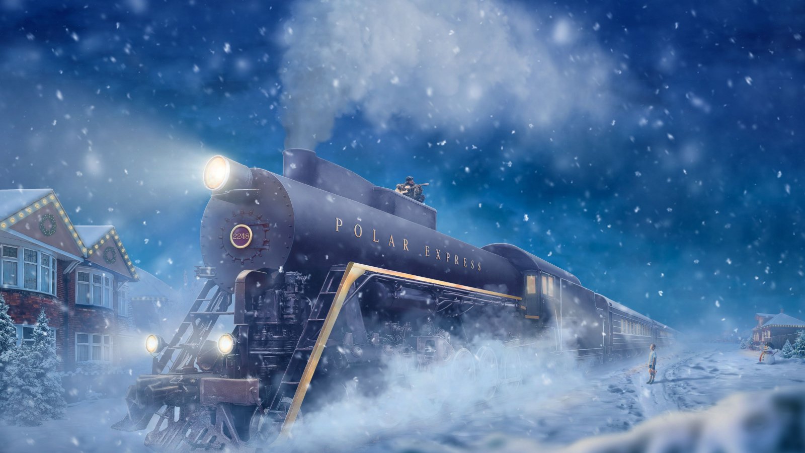 Holiday book movie The polar Express train winter christmas Mabelle Art Studio Shutterstock