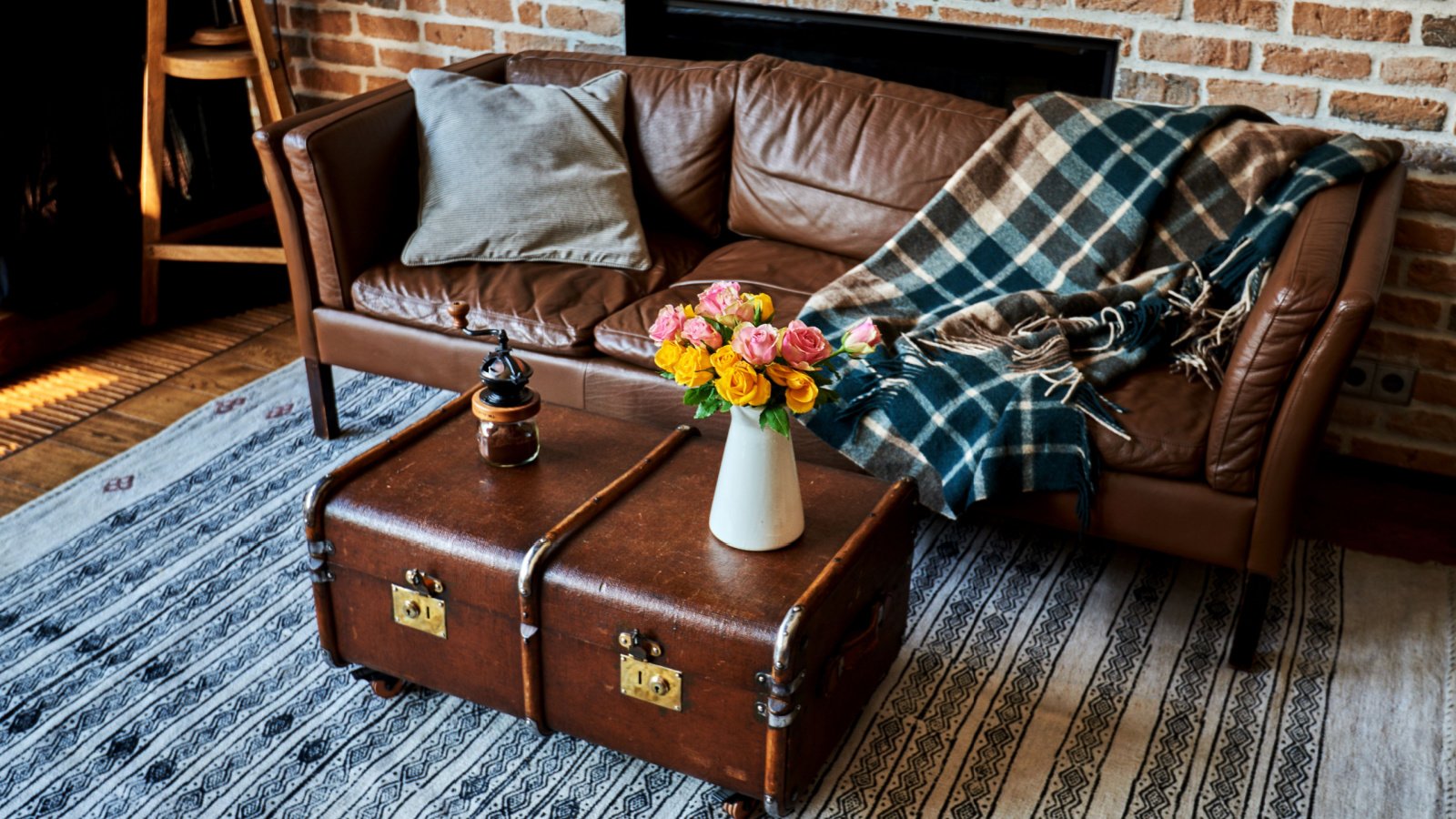 Home Decor Living Room Suitcase Coffee Table ESstock Shutterstock