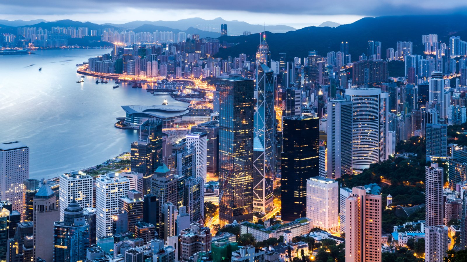 Hong Kong City Night EarnestTse Shutterstock