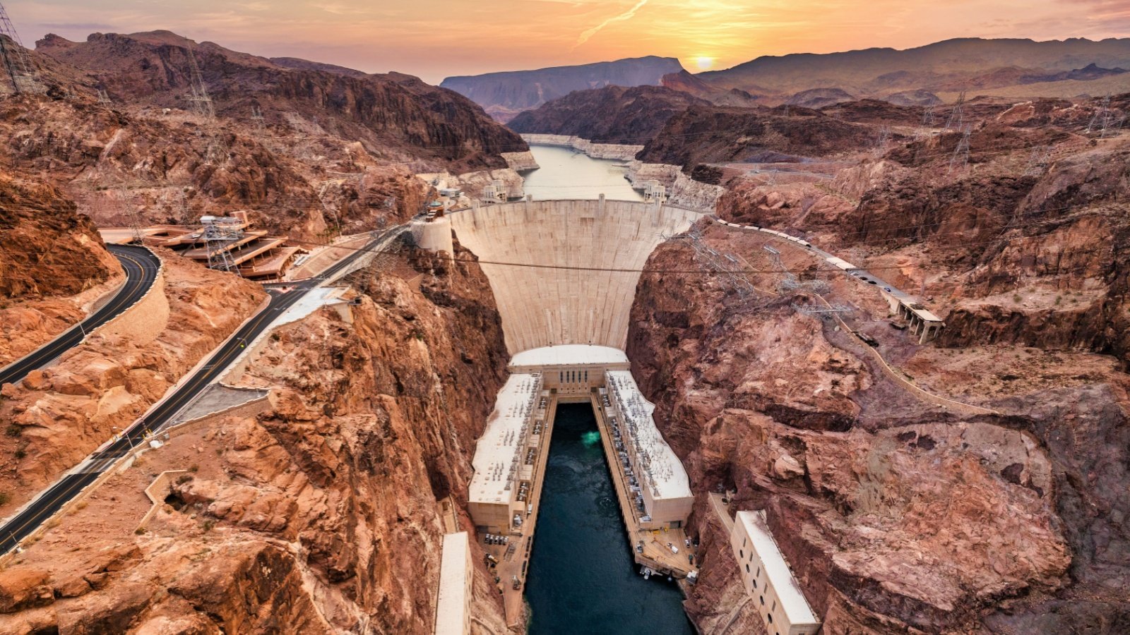 Hoover Dam on the Colorado River straddling Nevada and Arizona Lebid Volodymyr Shutterstock