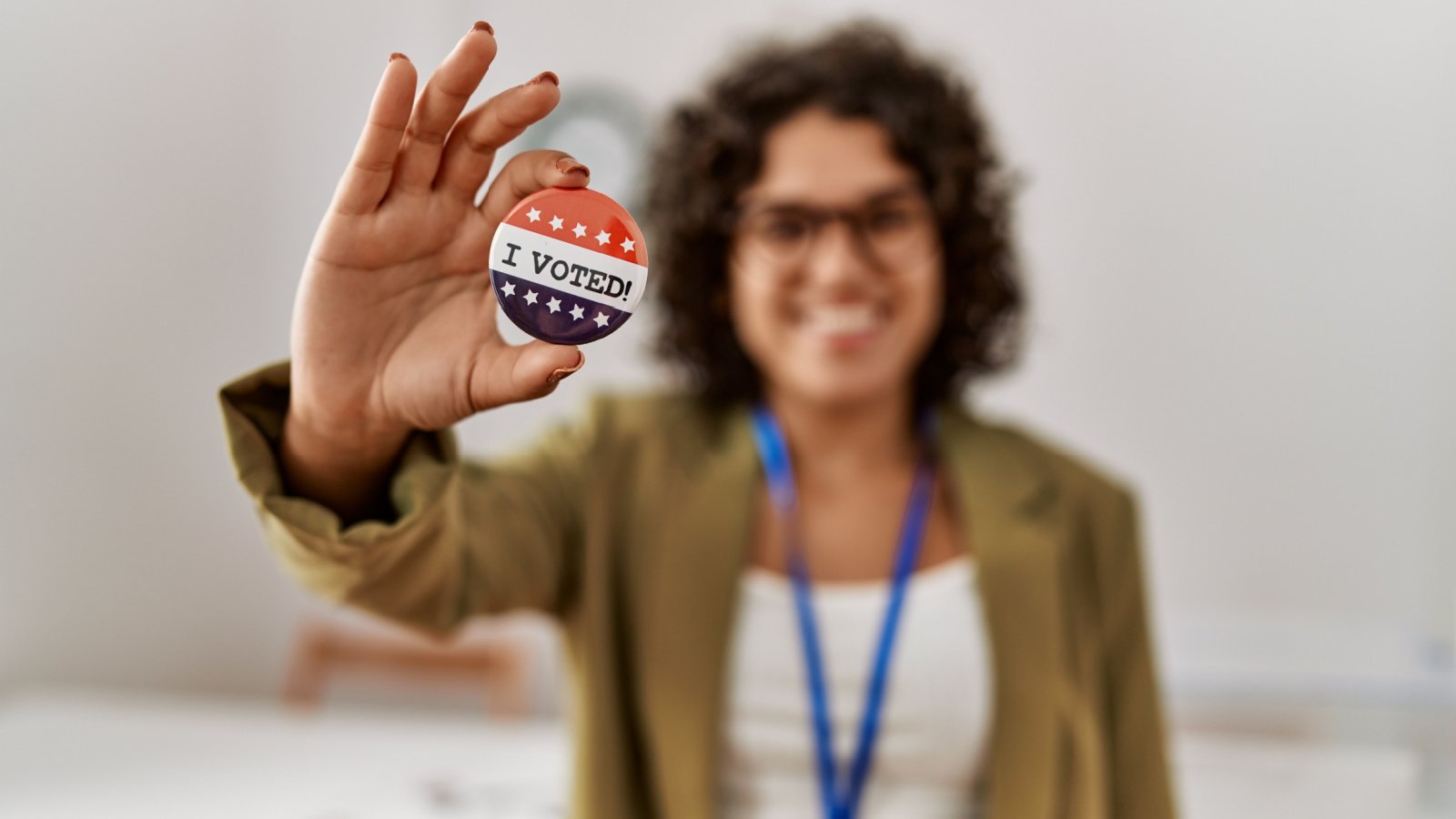 I voted voter badge election Krakenimages.com Shutterstock