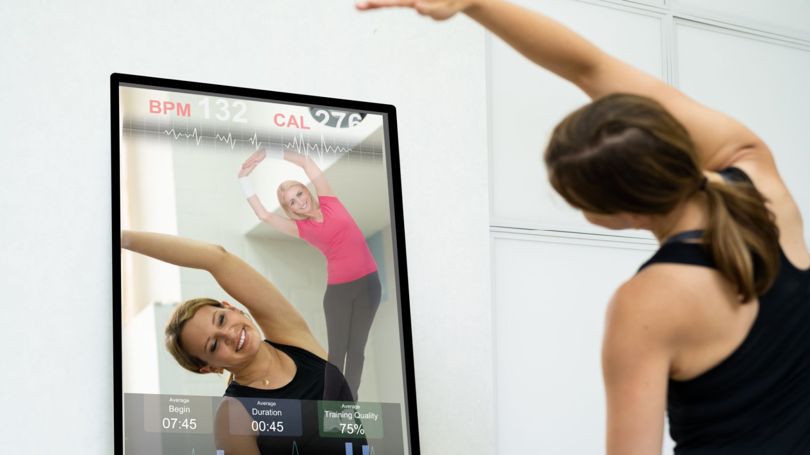 Interactive Fitness Smart Mirror Technology Andrey Popov Shutterstock