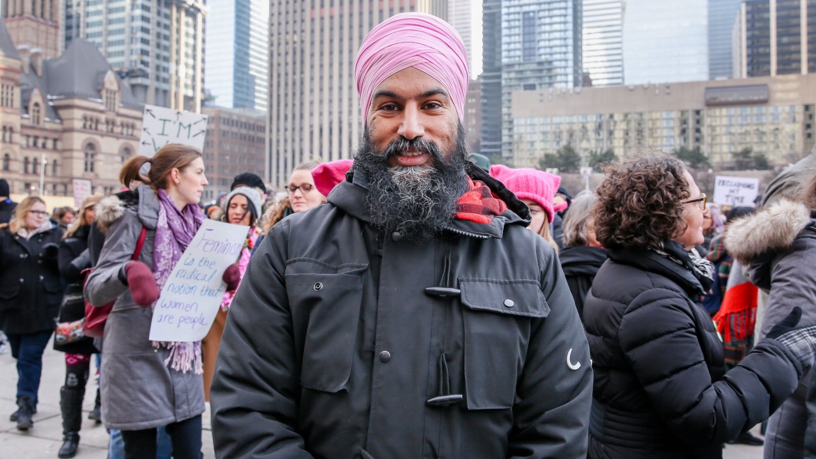 JAGMEET SINGH Women's March Toronto Shawn Goldberg Shutterstock