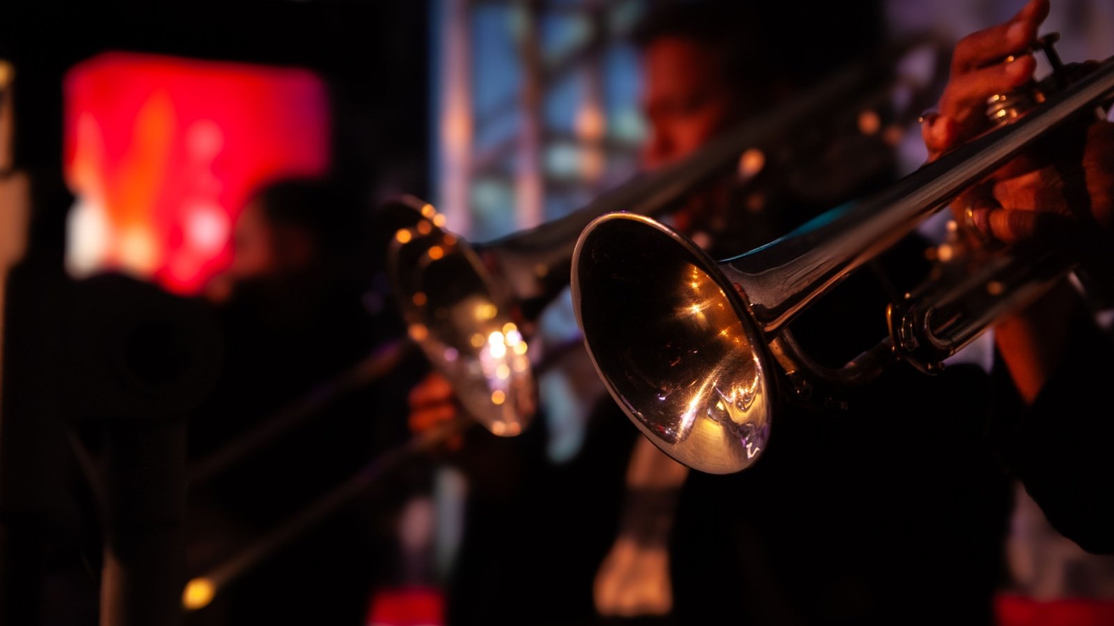 Jazz music trumpets trombone Handoko Njotomuljono Shutterstock