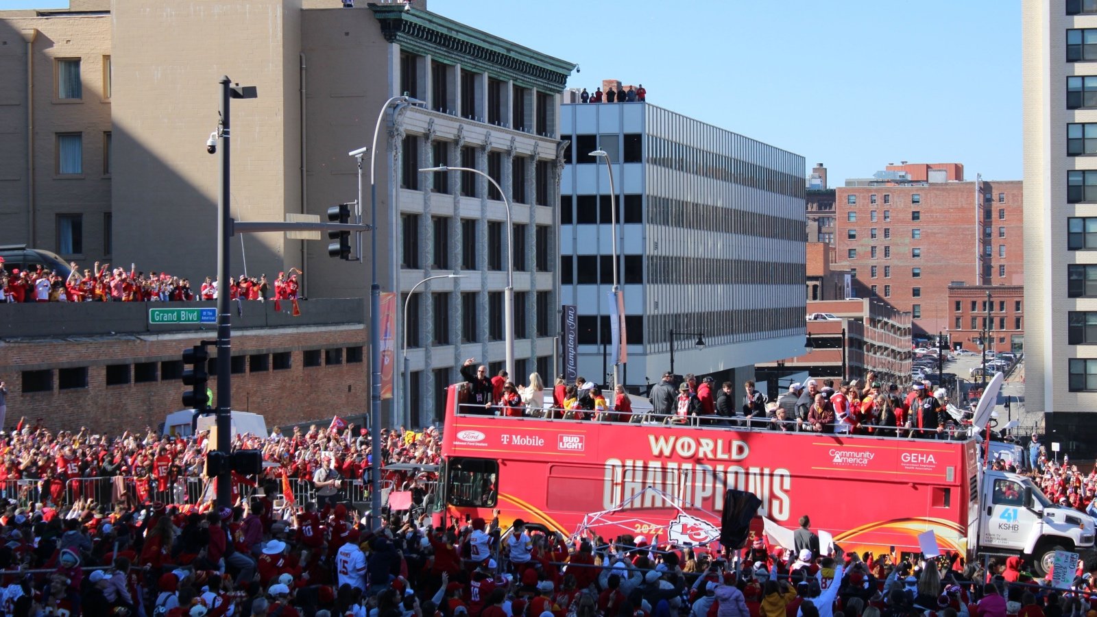 Kansas City Chiefs 2024 Superbowl Win at the Parade Football Missouri Findaview Shutterstock