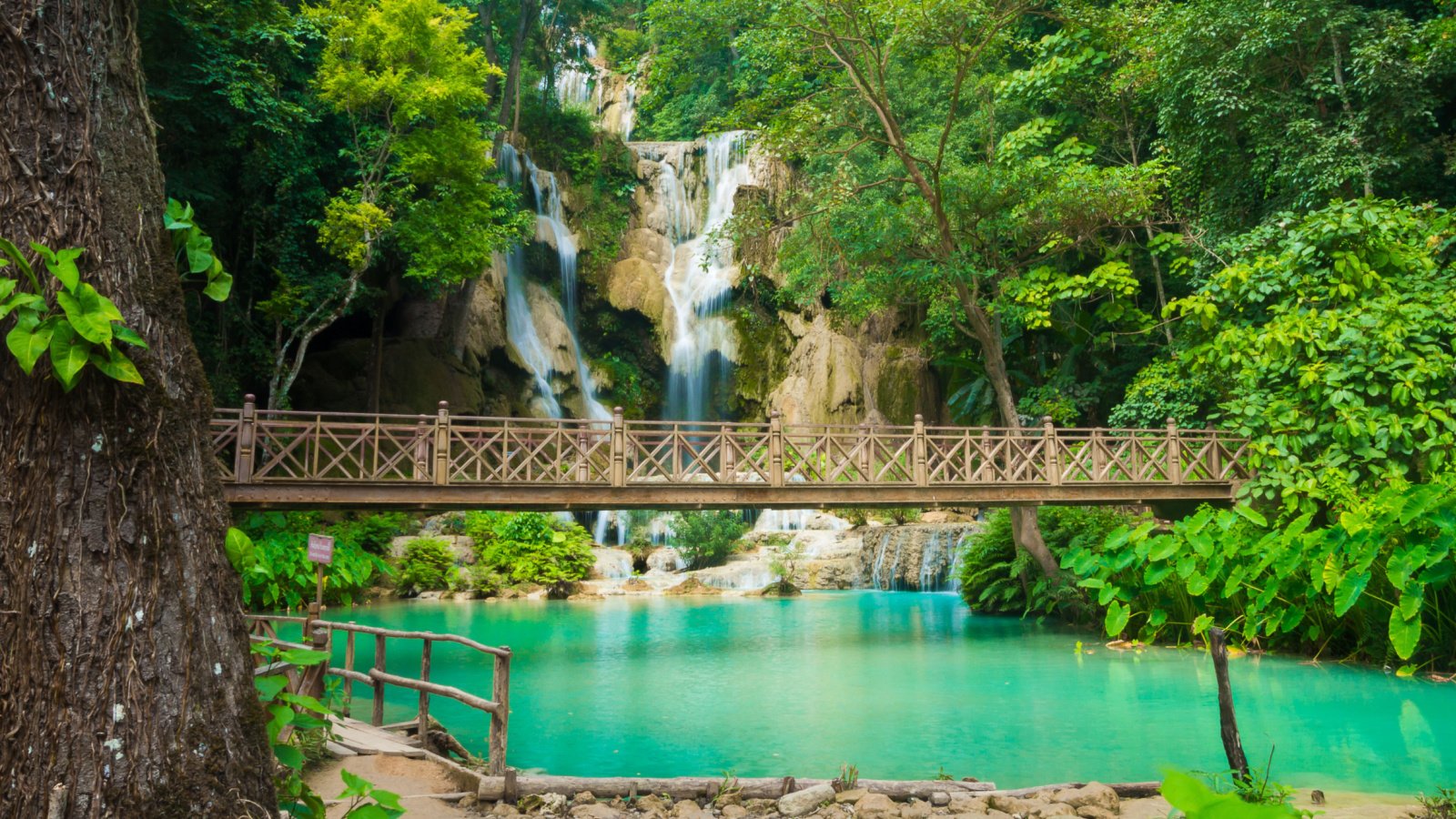 Kuang Si Waterfall in Luang Prabang, Laos mazzam shutterstock