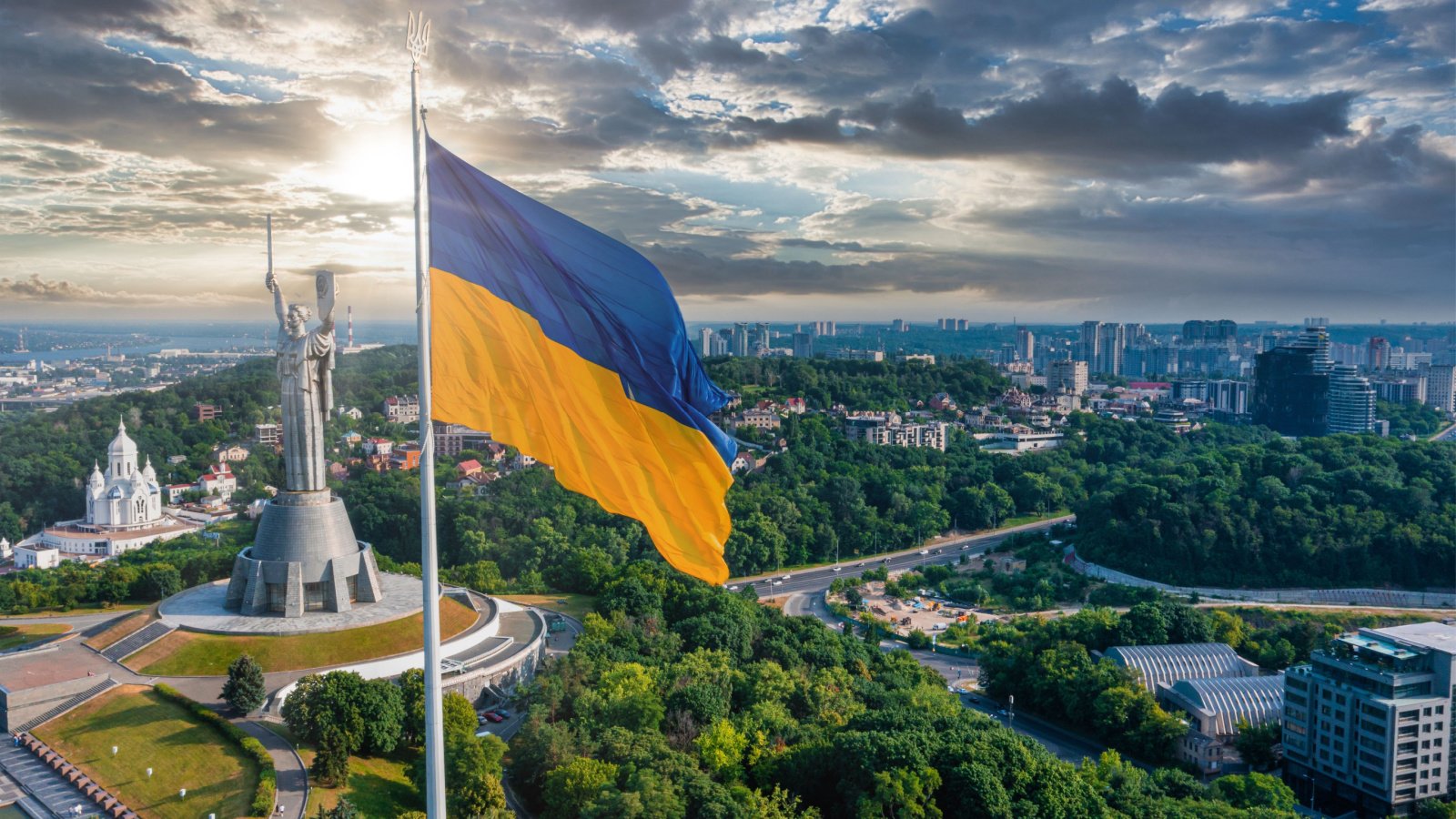 Kyiv, Ukraine near statue of Motherland Pandora Pictures Shutterstock