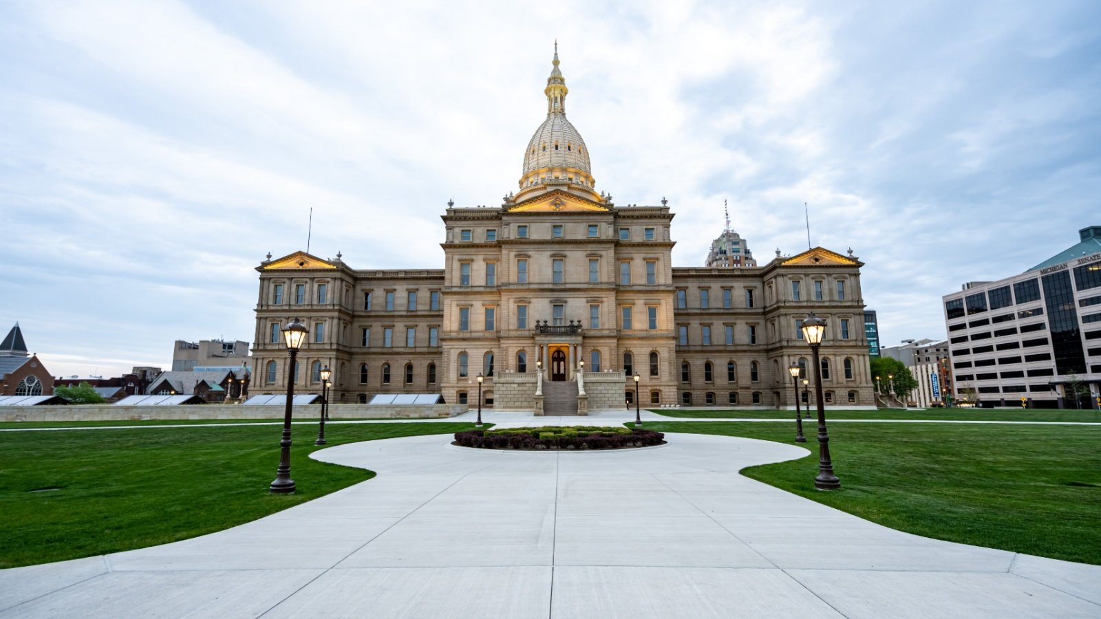 Lansing Michigan State Capitol RebeccaDLev Shutterstock