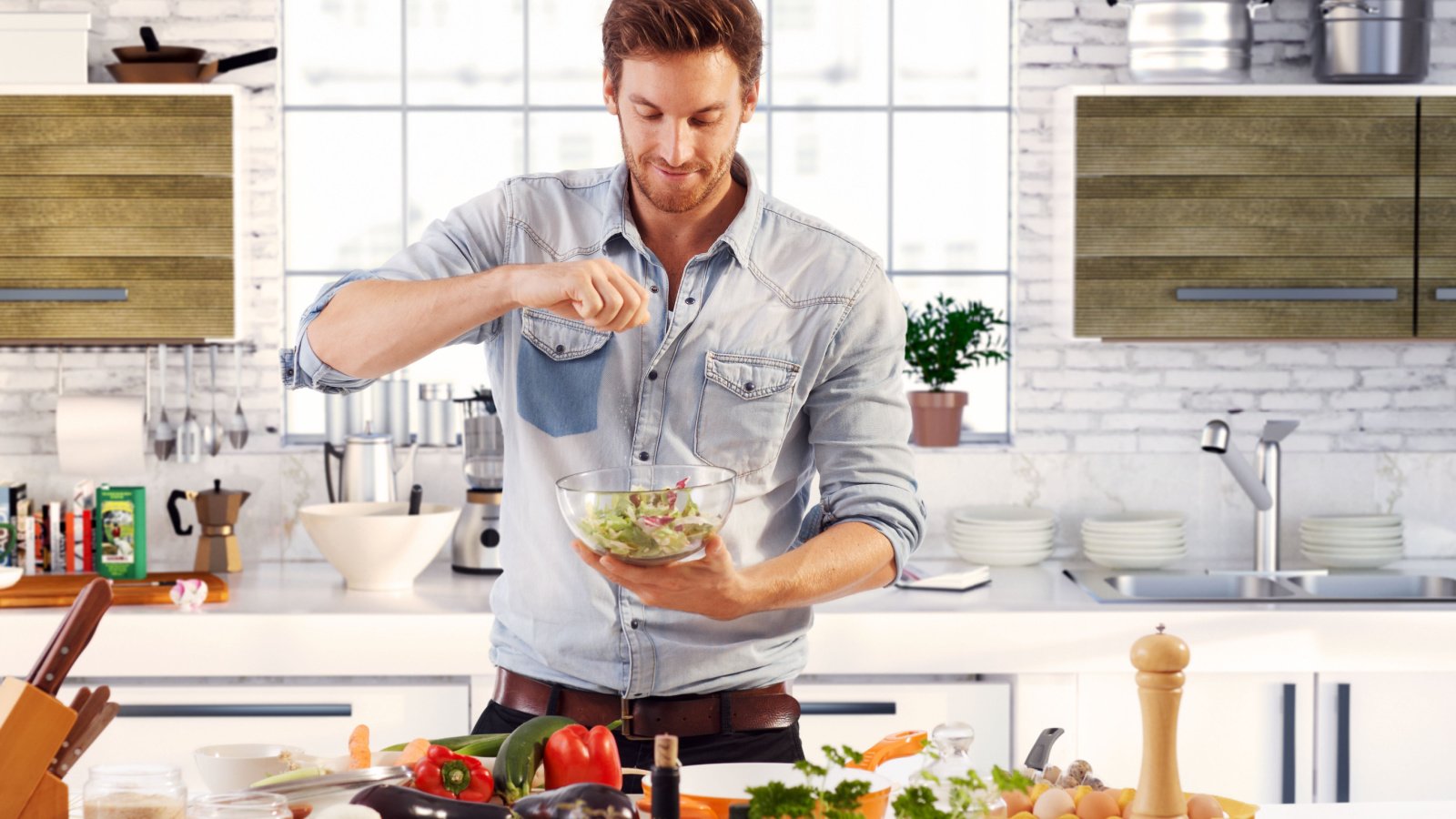 Male Handsome Cooking Home Healthy StockLite Shutterstock