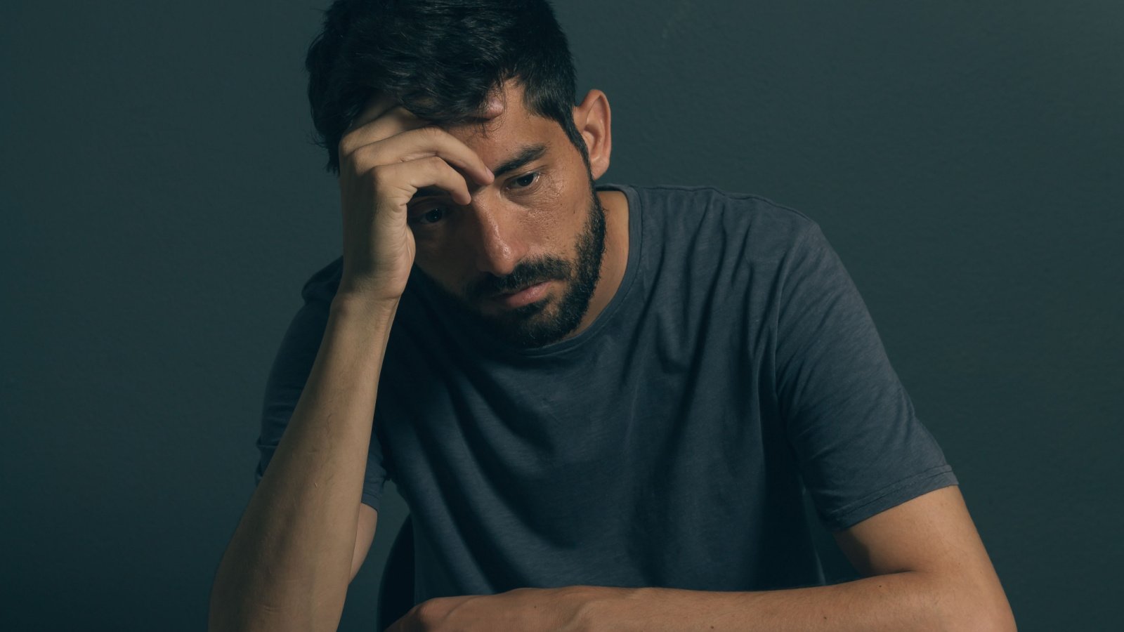 Male Nervous Thinking Anxious Sad depressed Kleber Cordeiro Shutterstock