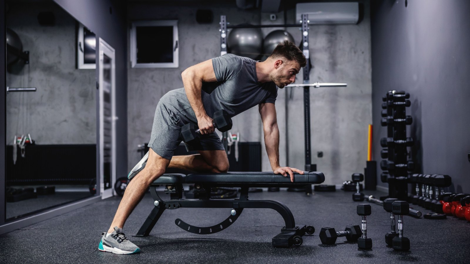 Male Workout Gym Weights Muscle Exercise Fitness Dusan Petkovic Shutterstock